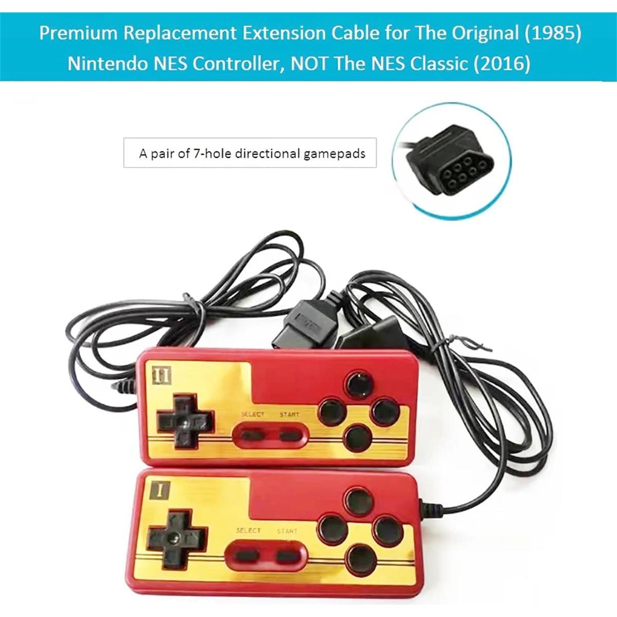 2 Cables de Extensión para Controlador NES 182 cm ASTONEY