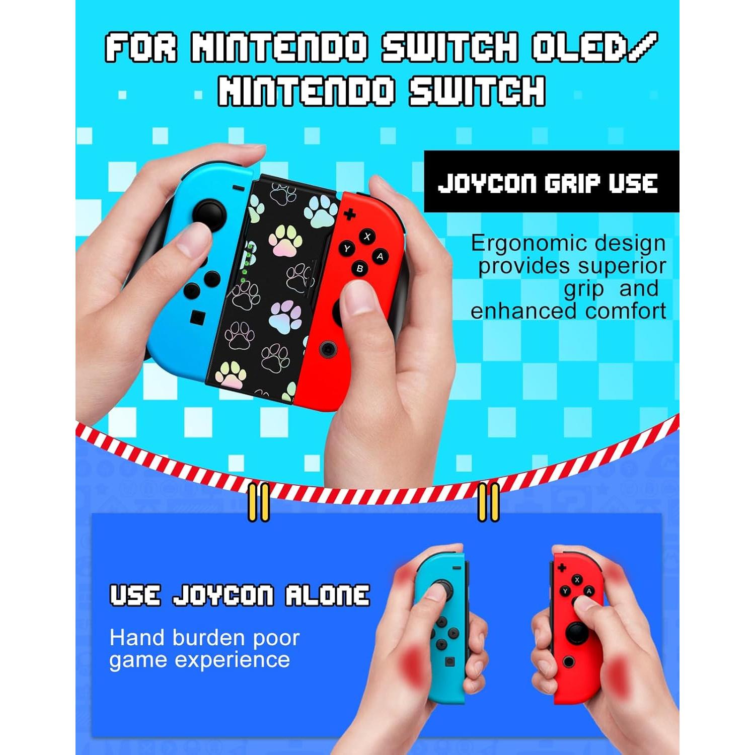 Agarre Joy-Con Lotadilo para Nintendo Switch - Diseño Huella