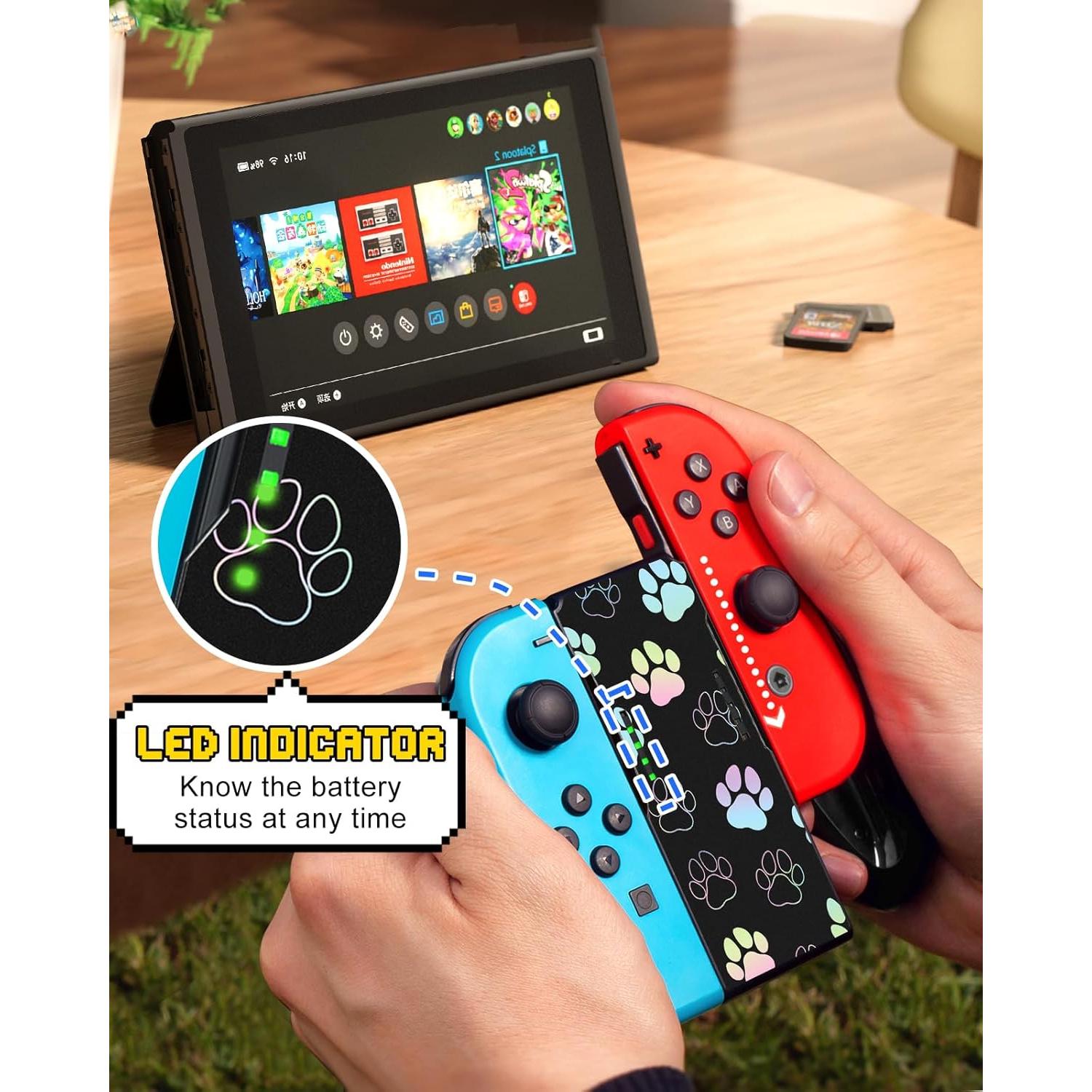 Agarre Joy-Con Lotadilo para Nintendo Switch - Diseño Huella