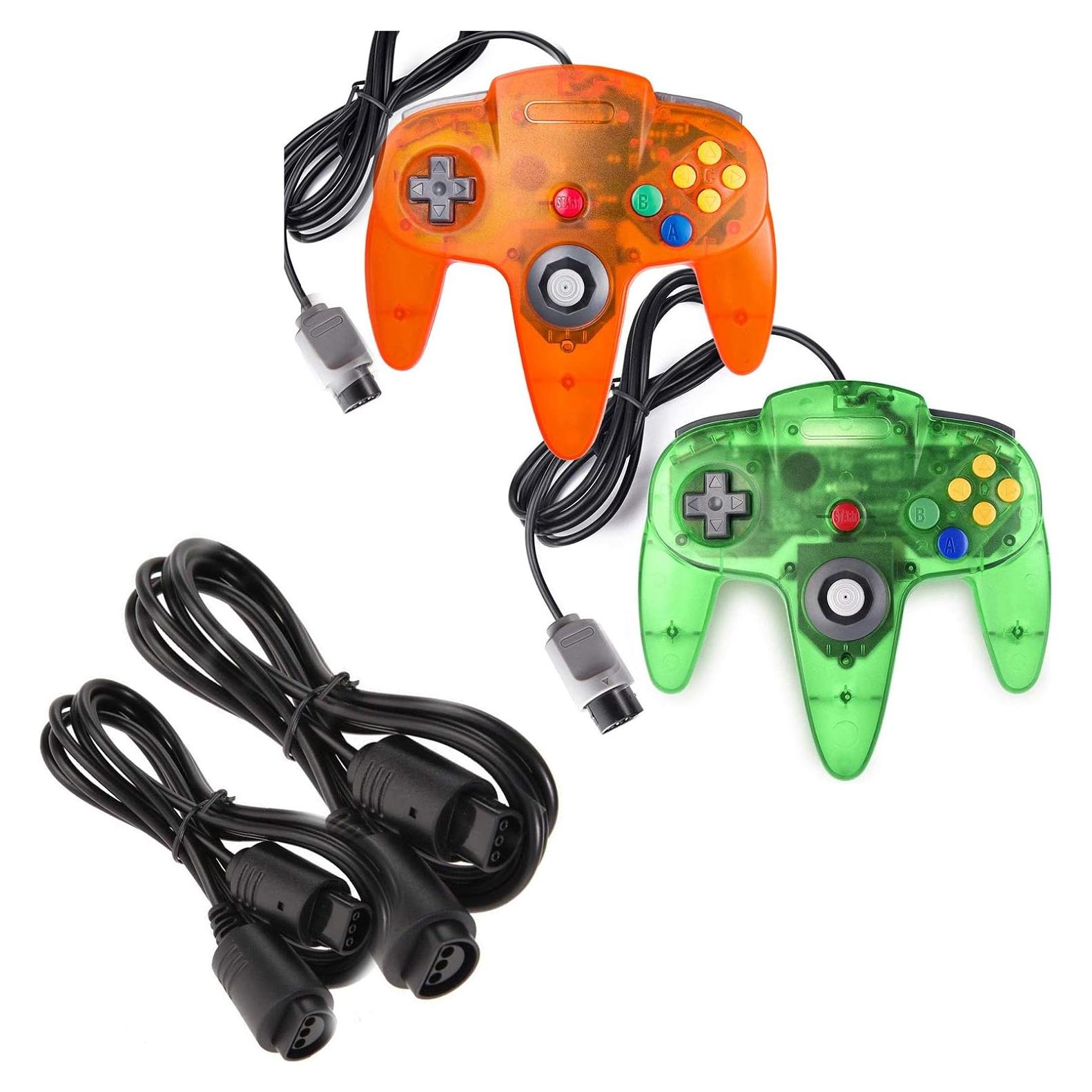 Paquete 2 Controladores N64 miadore con Cable 1.8m