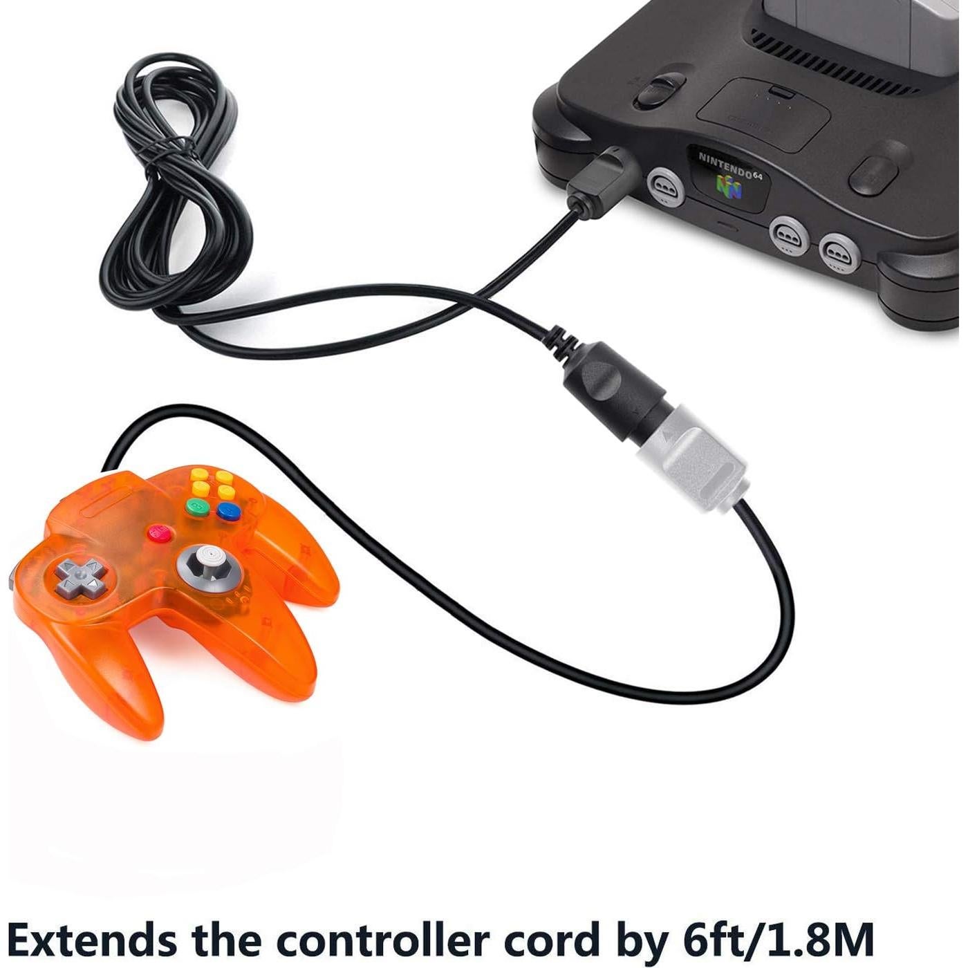 Paquete 2 Controladores N64 miadore con Cable 1.8m