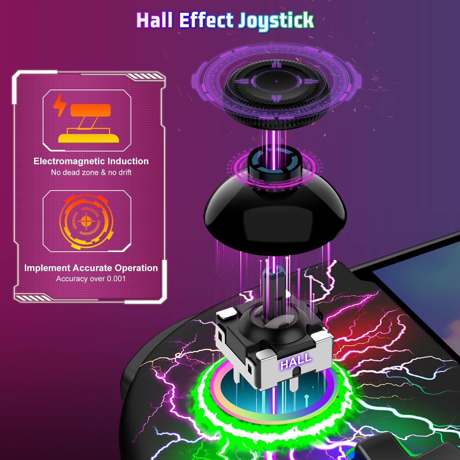 Controlador Nintendo Switch Joypad NinABXY Efecto Hall Ergonómico