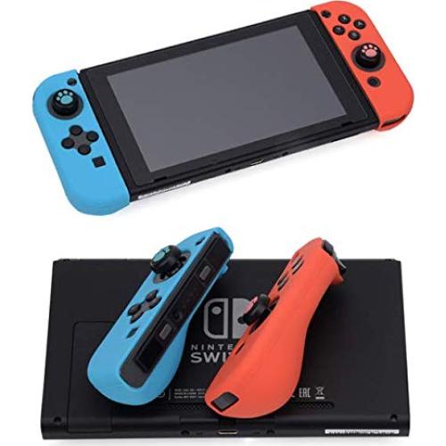 Cubierta de Silicona para Joy-Con Nintendo Switch Verde-Rosa