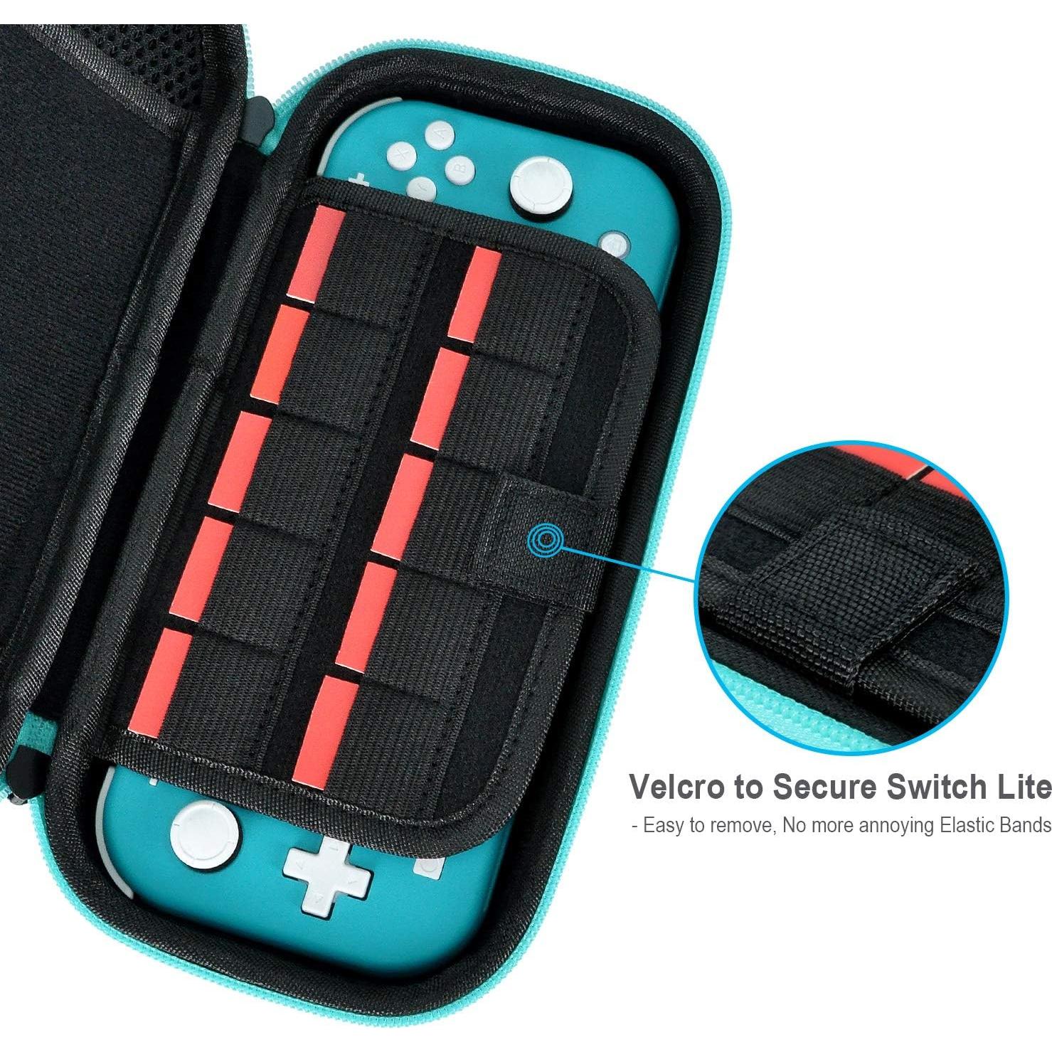 Funda Daydayup para Nintendo Switch Lite Turquesa con Accesorios