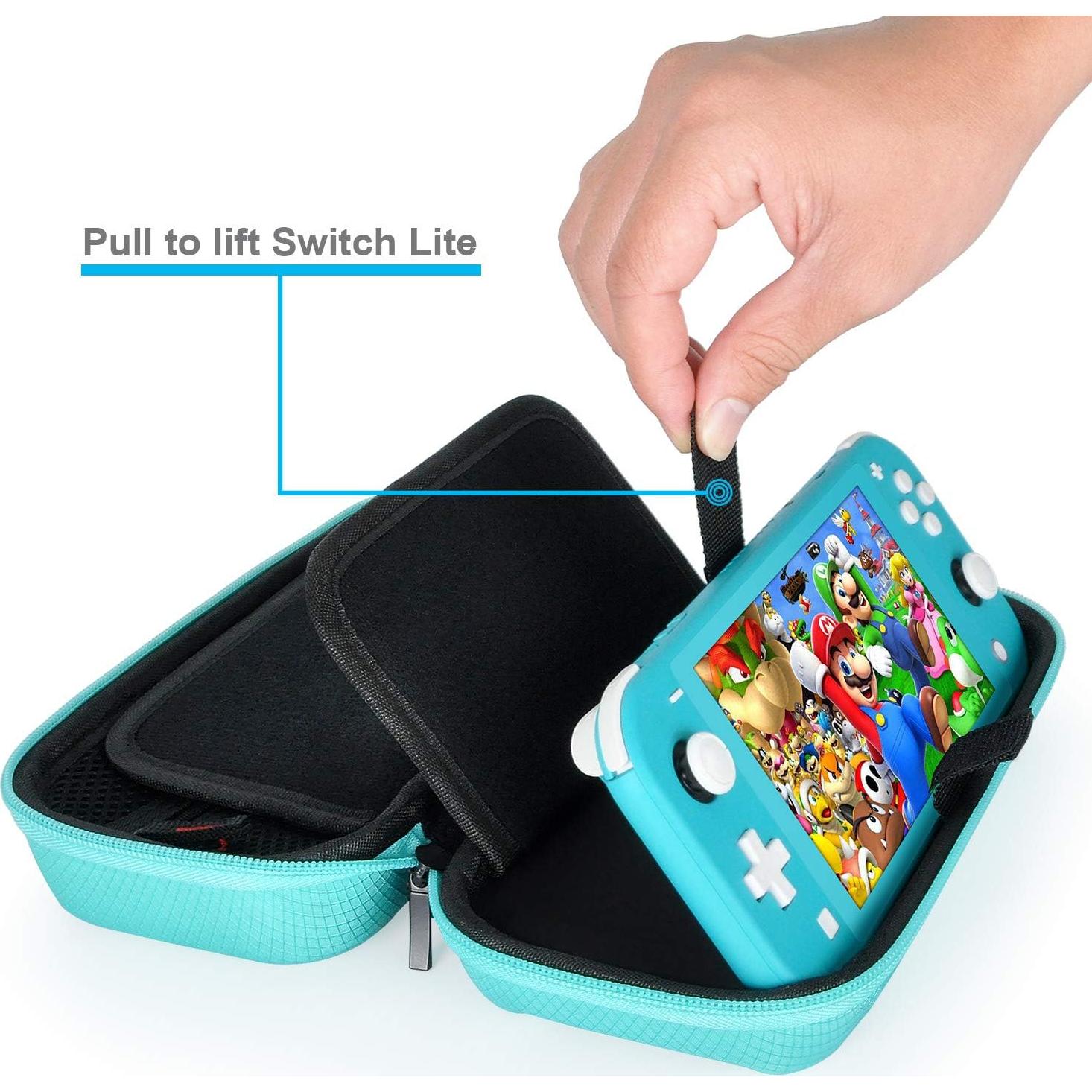 Funda Daydayup para Nintendo Switch Lite Turquesa con Accesorios