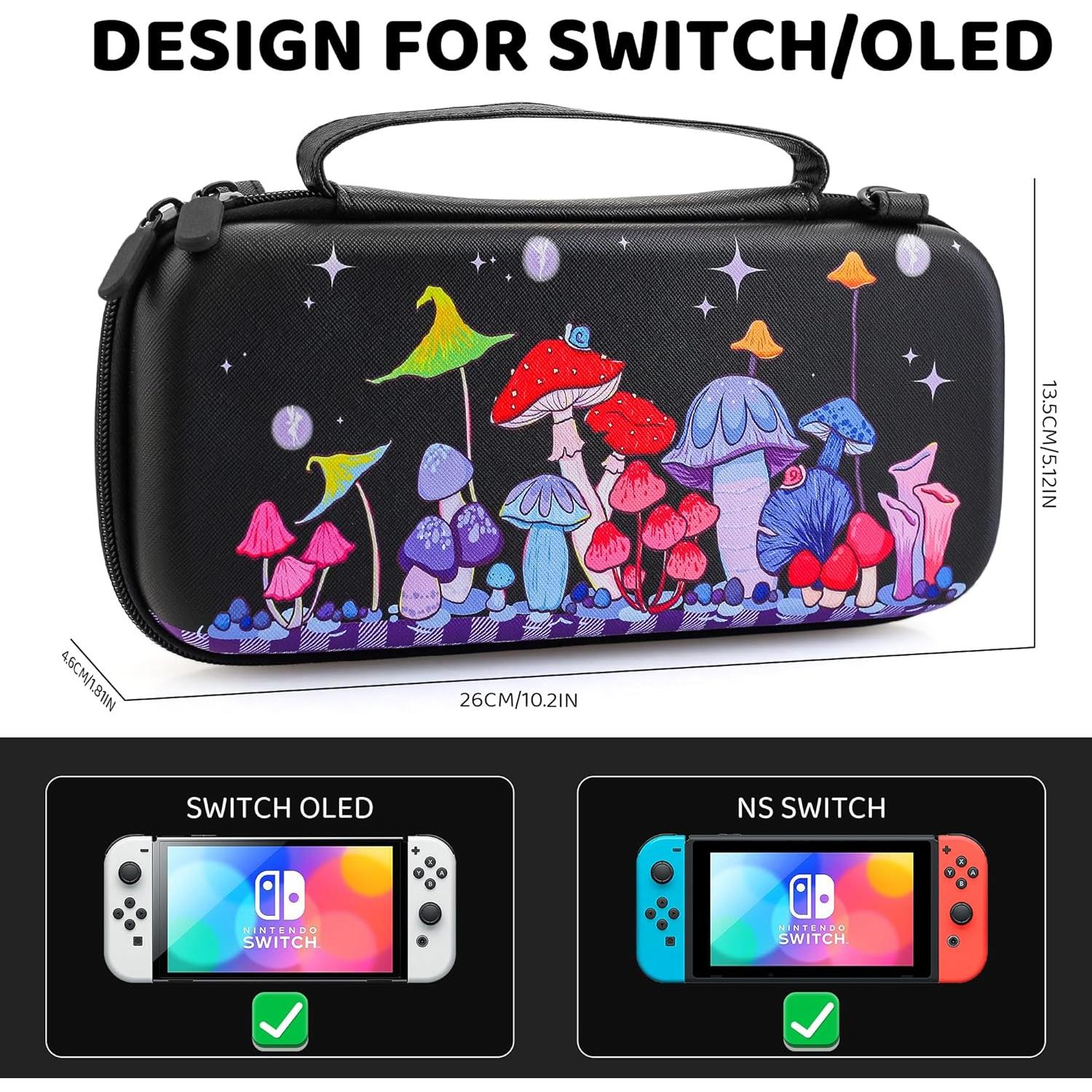 Funda de Transporte PAWDIARY para Nintendo Switch Negra