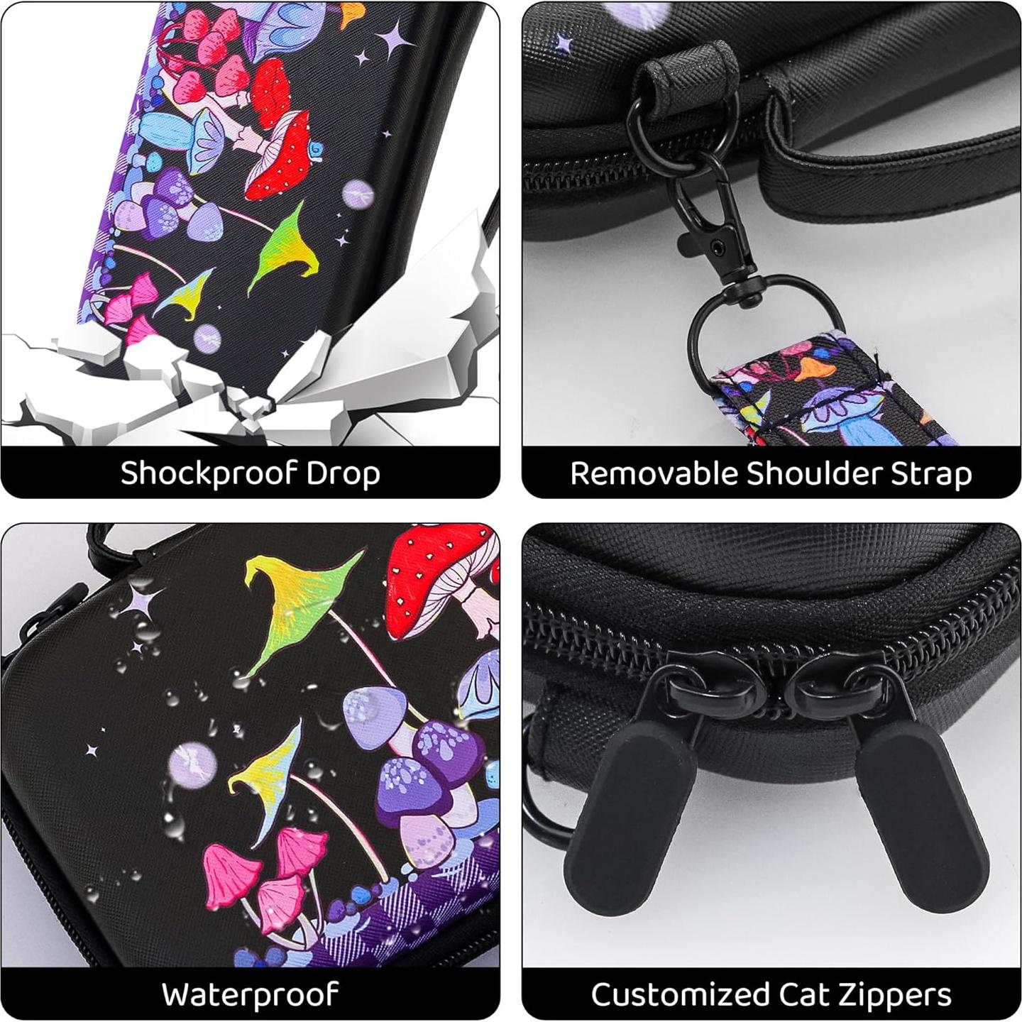 Funda de Transporte PAWDIARY para Nintendo Switch Negra