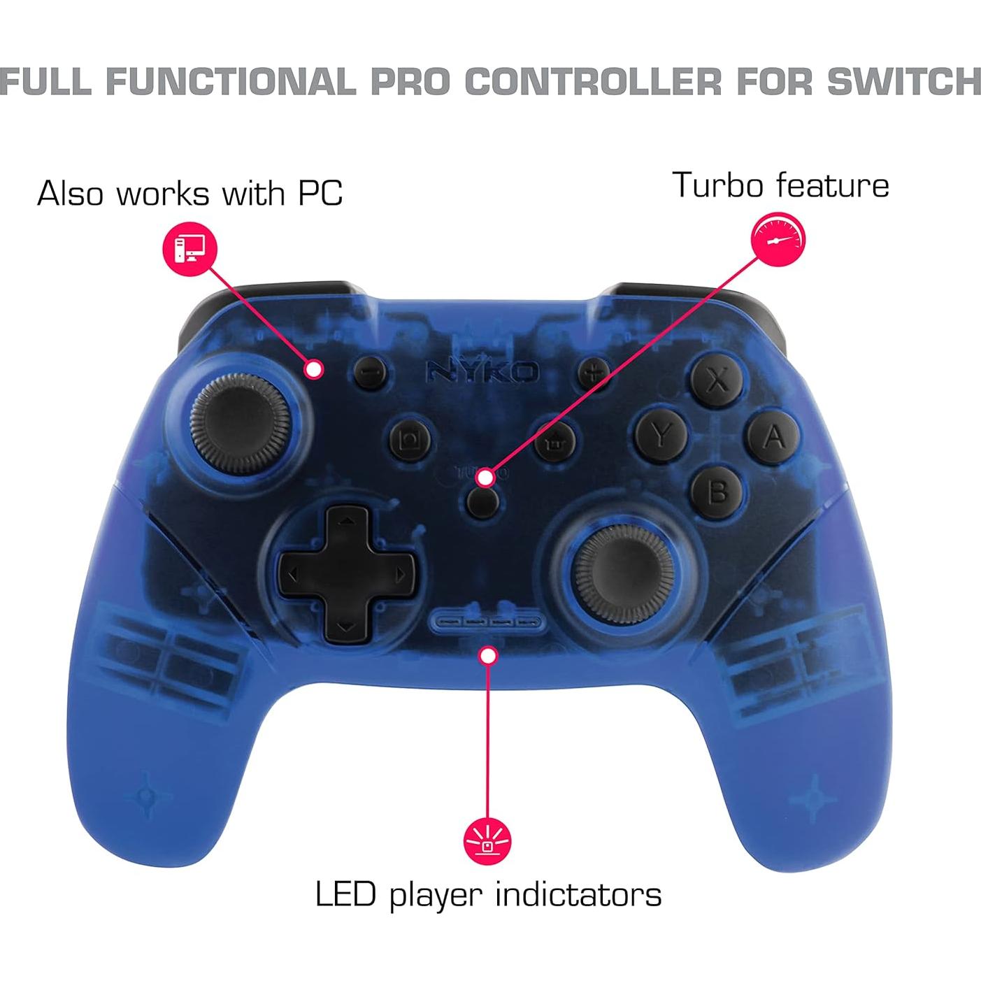 Controlador Inalámbrico Nyko para Nintendo Switch - Azul