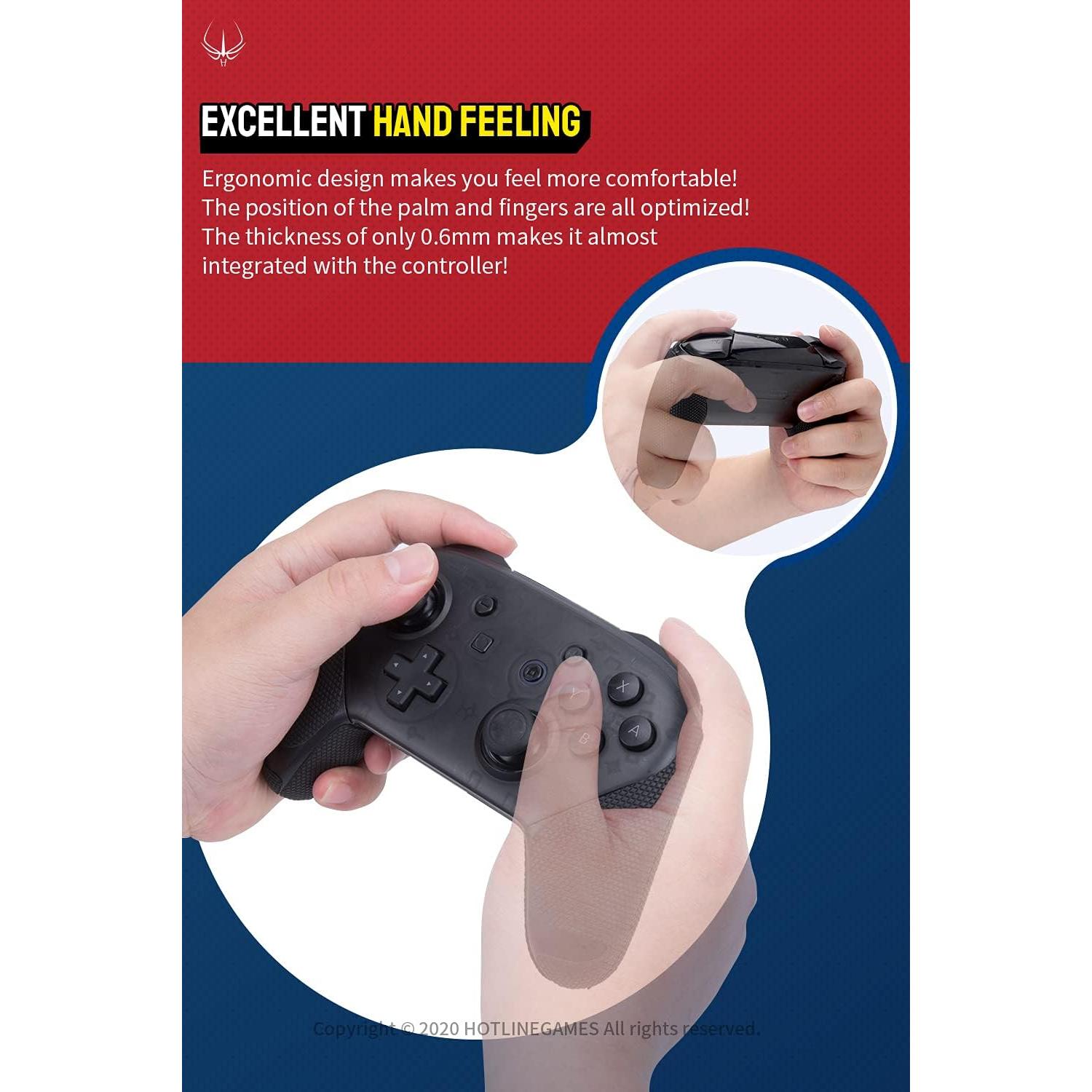 Controlador Agarre Hotline Games Pro Switch Antideslizante 4PCS