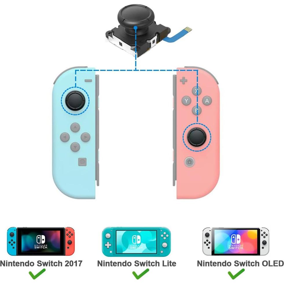 Kit de Reemplazo de Joystick para Nintendo Switch - 2 Piezas