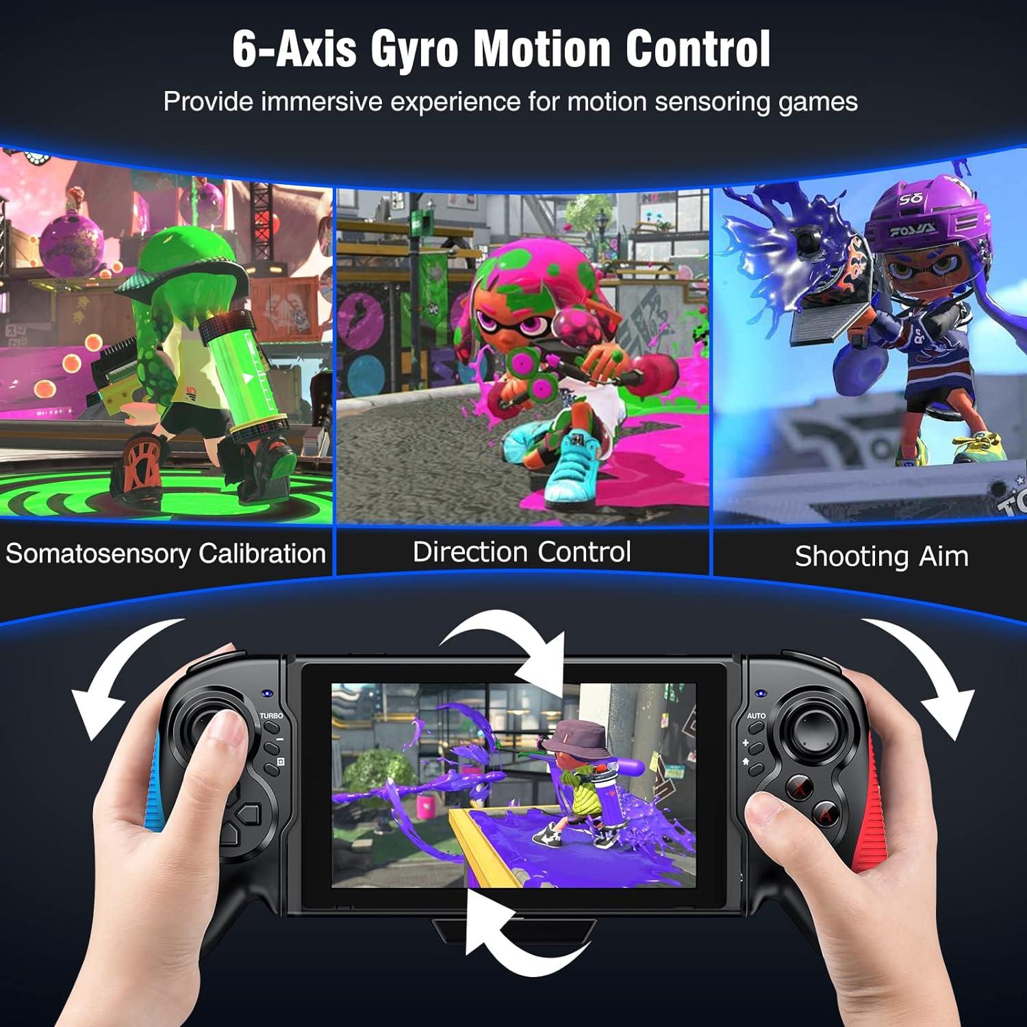 Controlador Switch SHENZHEN SAITAKE Rojo-Azul Ergonómico