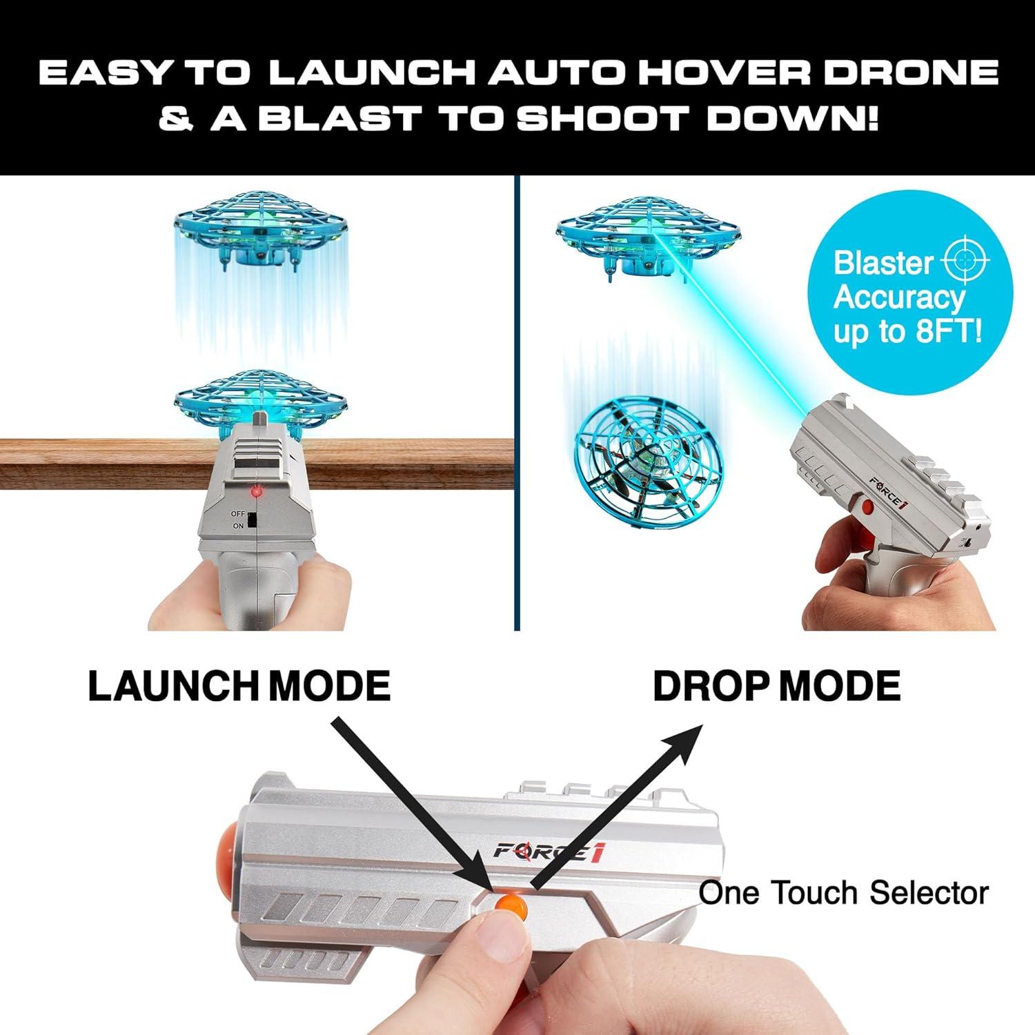 Dron Scoot Skeet Force1 con Pistola LED - Juego Interactivo