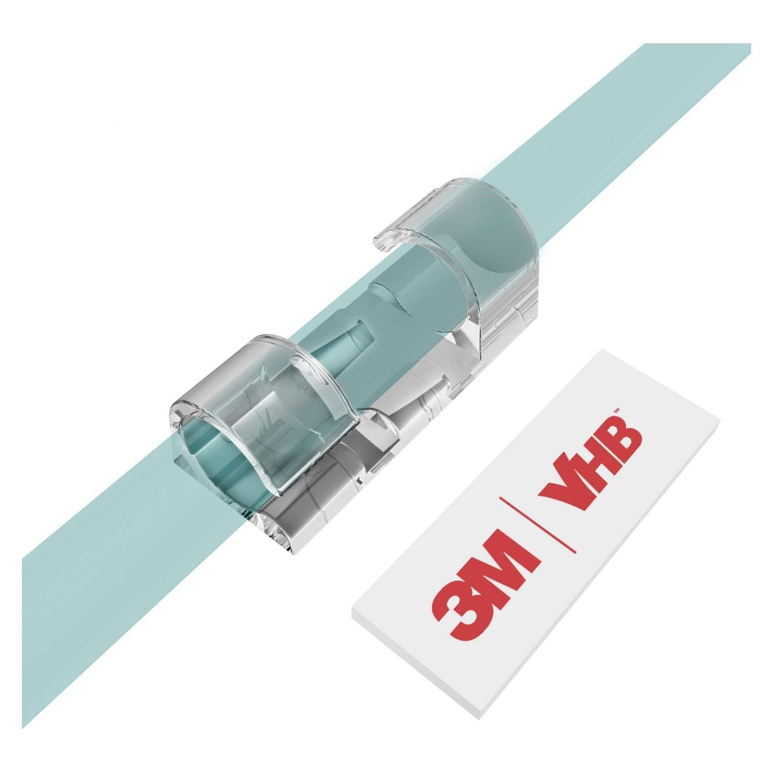 Clips para Cables XIAOXI 40 Pcs Adhesivo Transparente