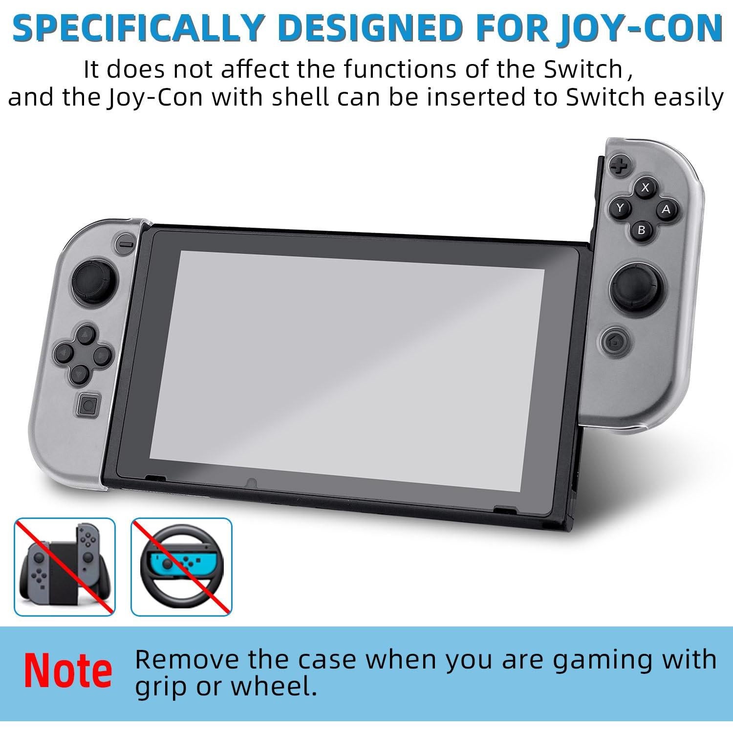 Funda Dura Transparente OSTENT para Joy-Con Nintendo Switch