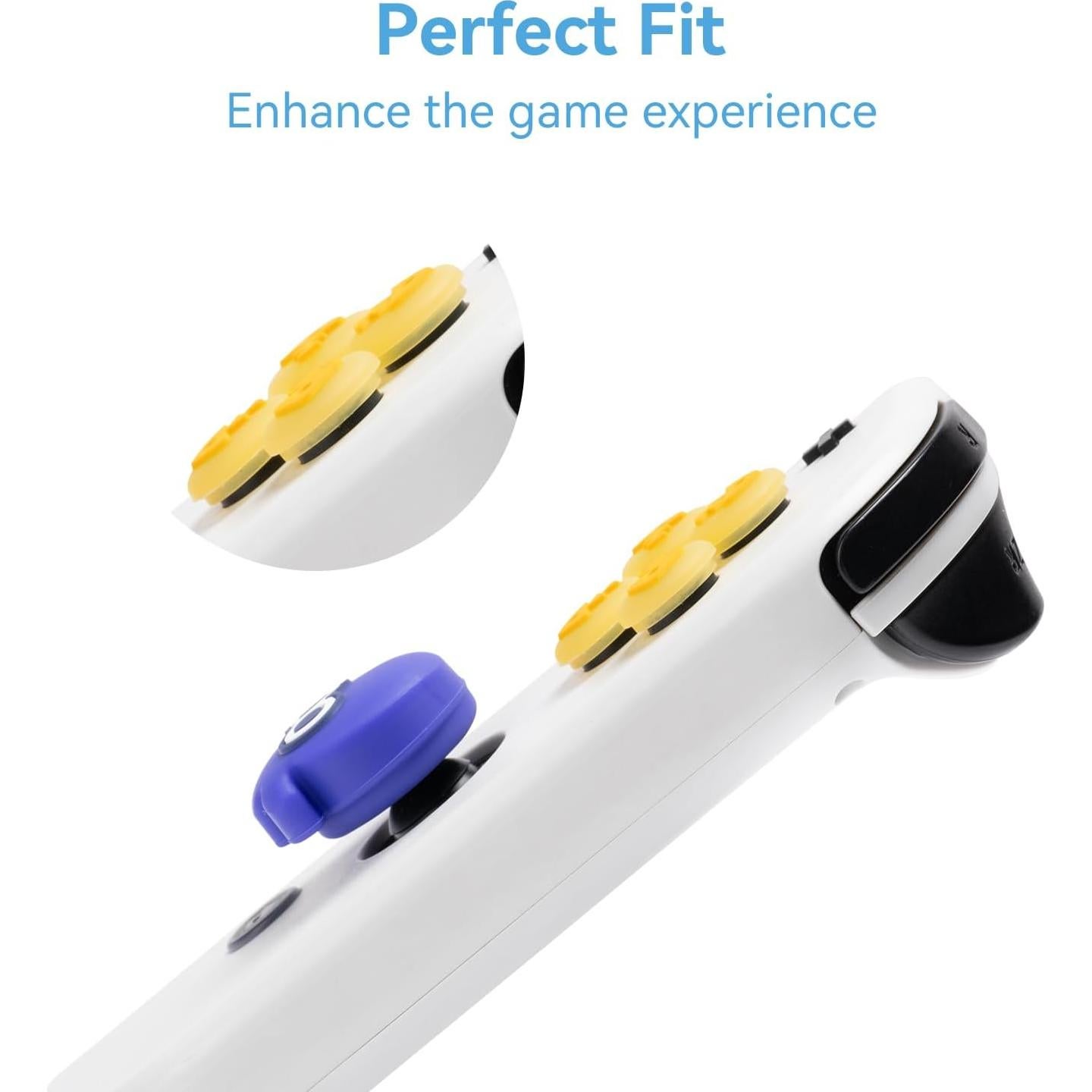 Juego de tapas de botones D-Pad WISHAVEN para Nintendo Switch