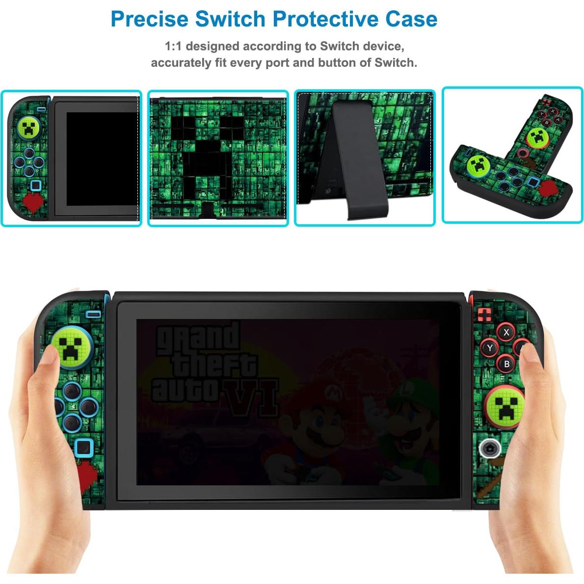Funda Protectora para Nintendo Switch Sunmike Verde Dockable
