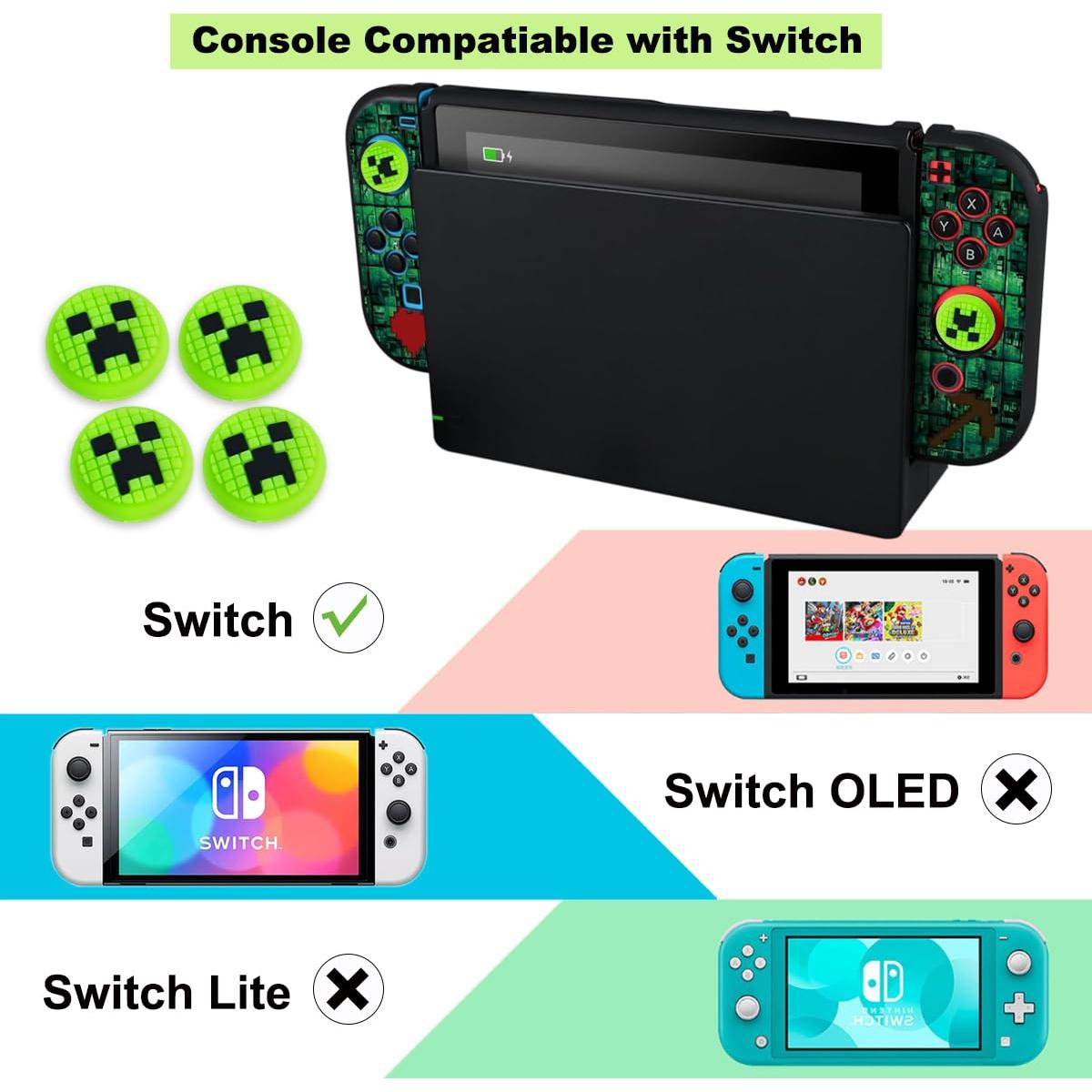 Funda Protectora para Nintendo Switch Sunmike Verde Dockable