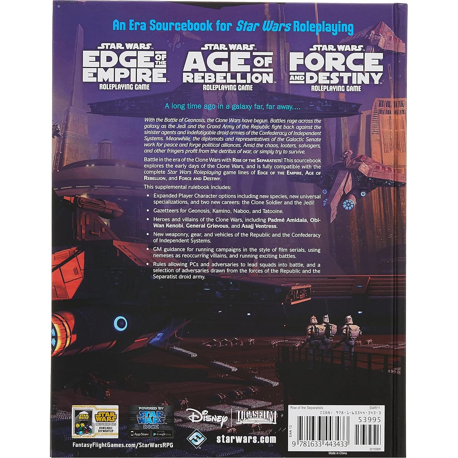 Expansión Star Wars El Auge de los Separatistas | RPG | 2-8 Jugadores