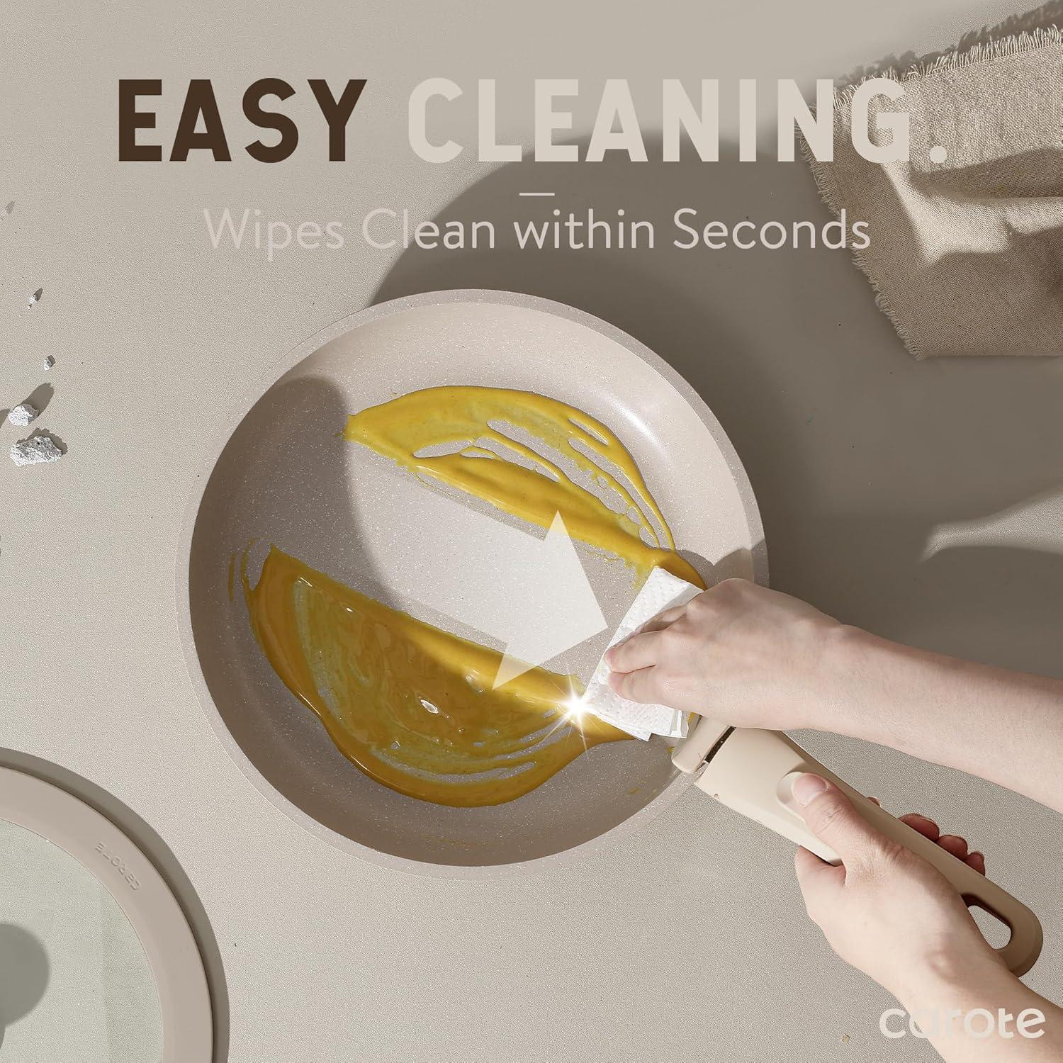 Juego de 15 Piezas de Ollas y Sartenes CAROTE Taupe