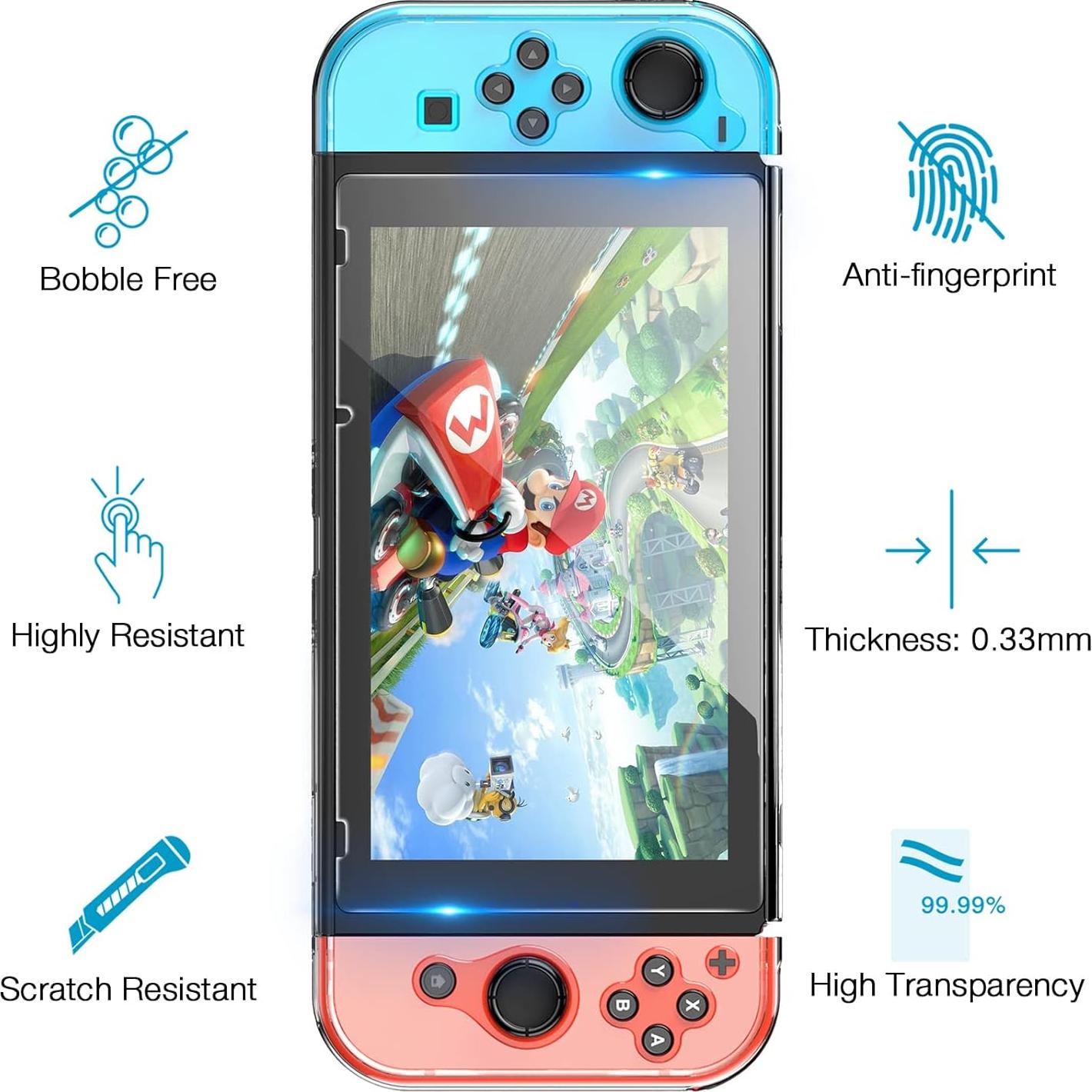 HEYSTOP Kit de Accesorios 12 en 1 para Nintendo Switch