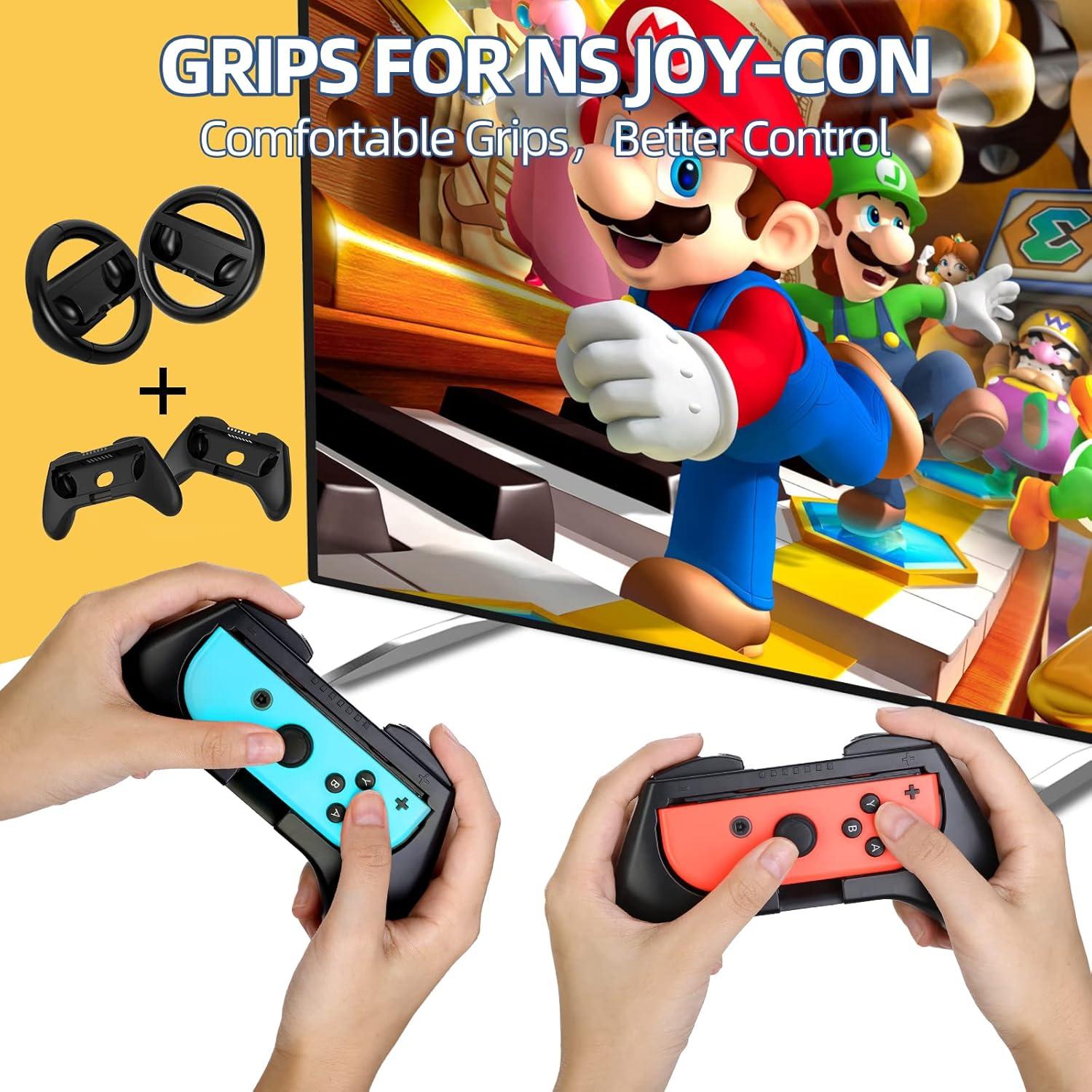 HEYSTOP Kit de Accesorios 12 en 1 para Nintendo Switch