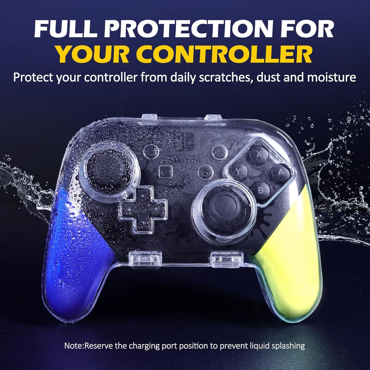 Funda Protectora IINE para Controlador Pro de Switch Transparente