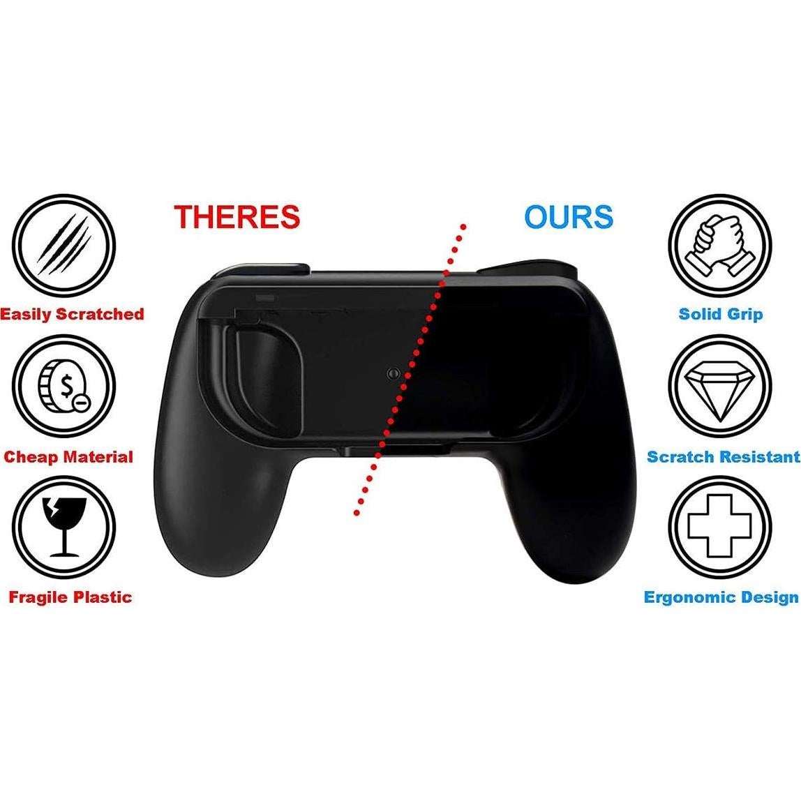 Agarres Beastron para Joy-Con Nintendo Switch, 4 Piezas