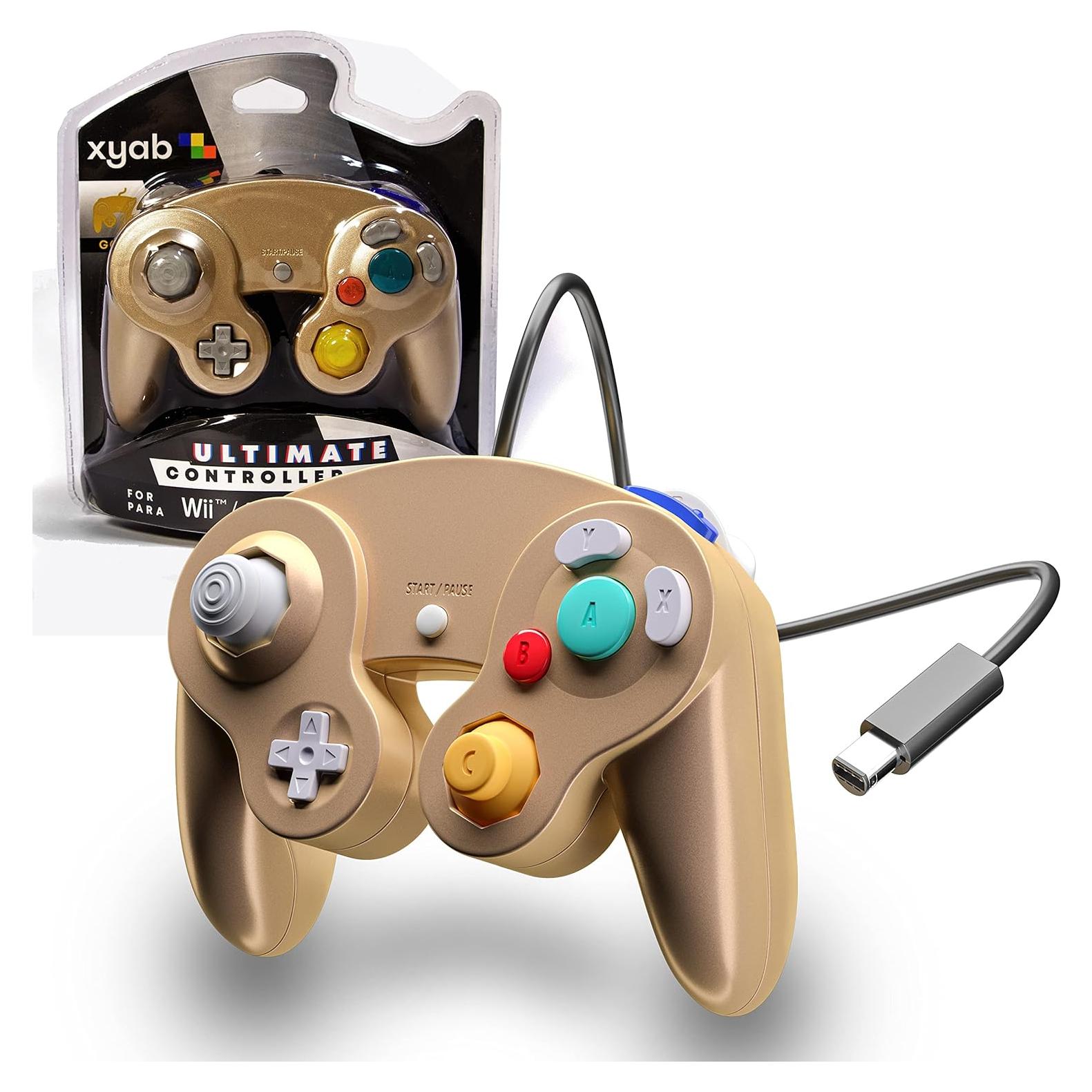 Controlador Joystick XYAB para Nintendo GameCube - Dorado