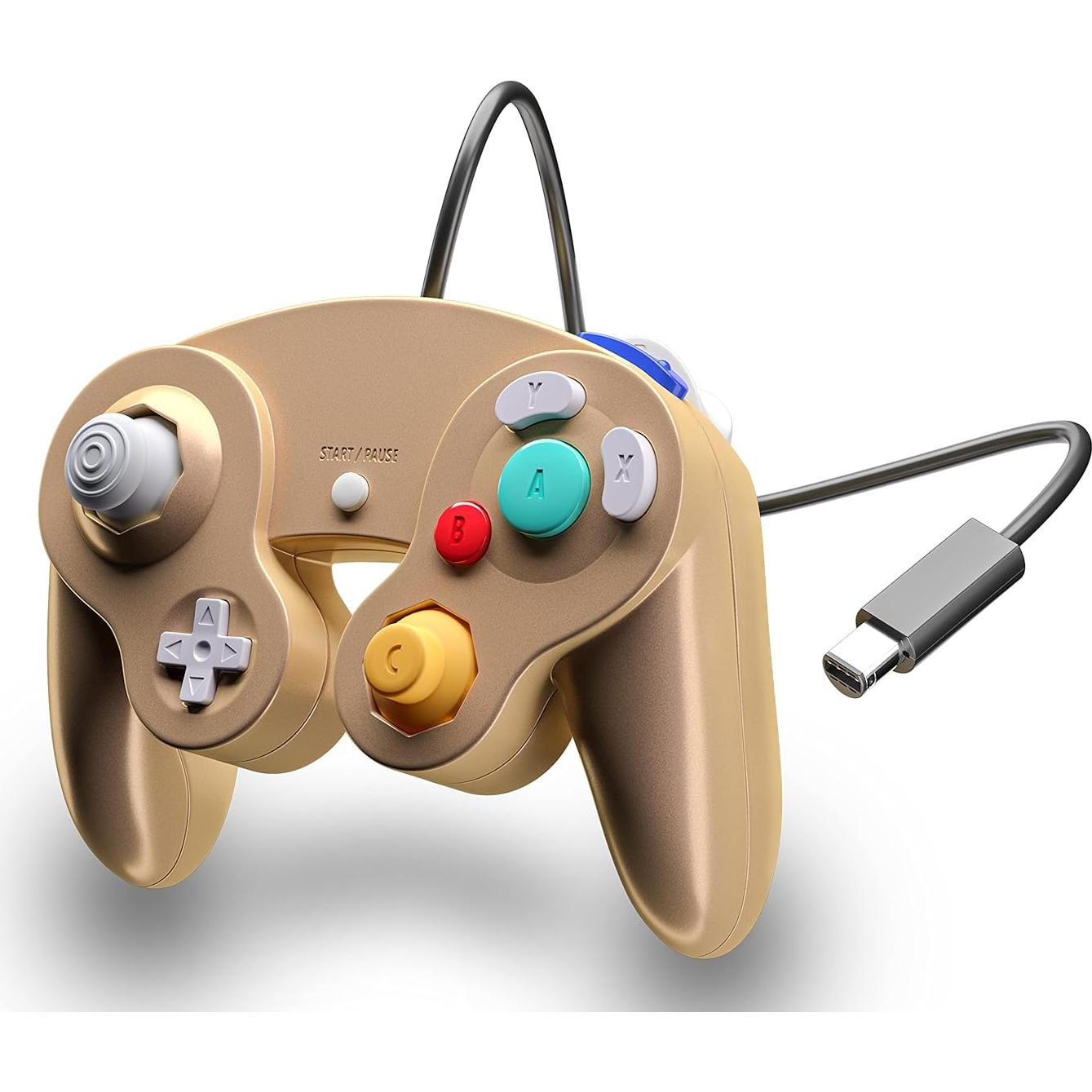 Controlador Joystick XYAB para Nintendo GameCube - Dorado