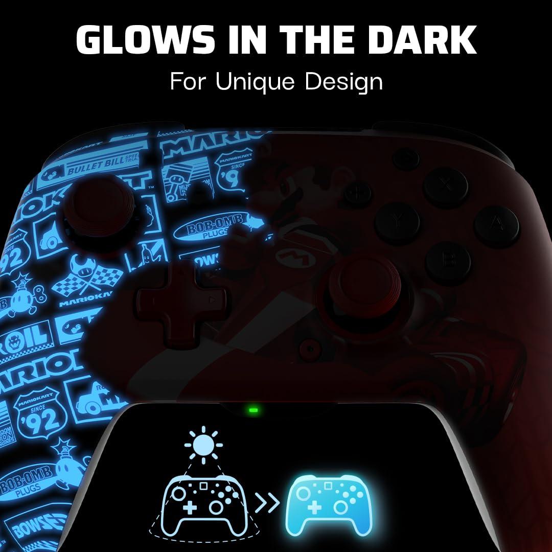 Controlador Inalámbrico PDP REMATCH GLOW Mario para Switch