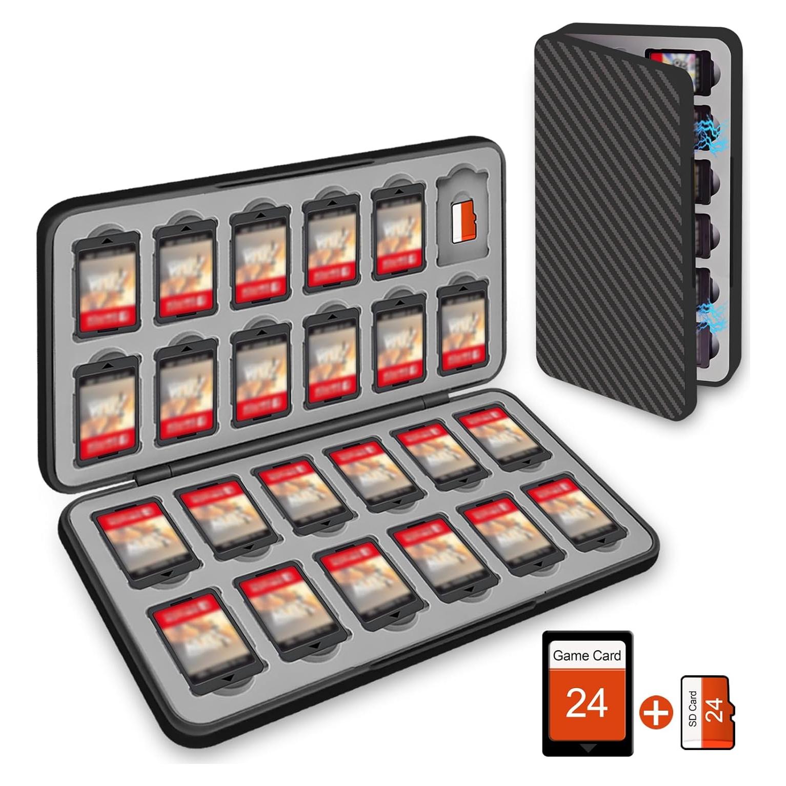 Estuche para Juegos Nintendo Switch AMOACCESSORIES Negro