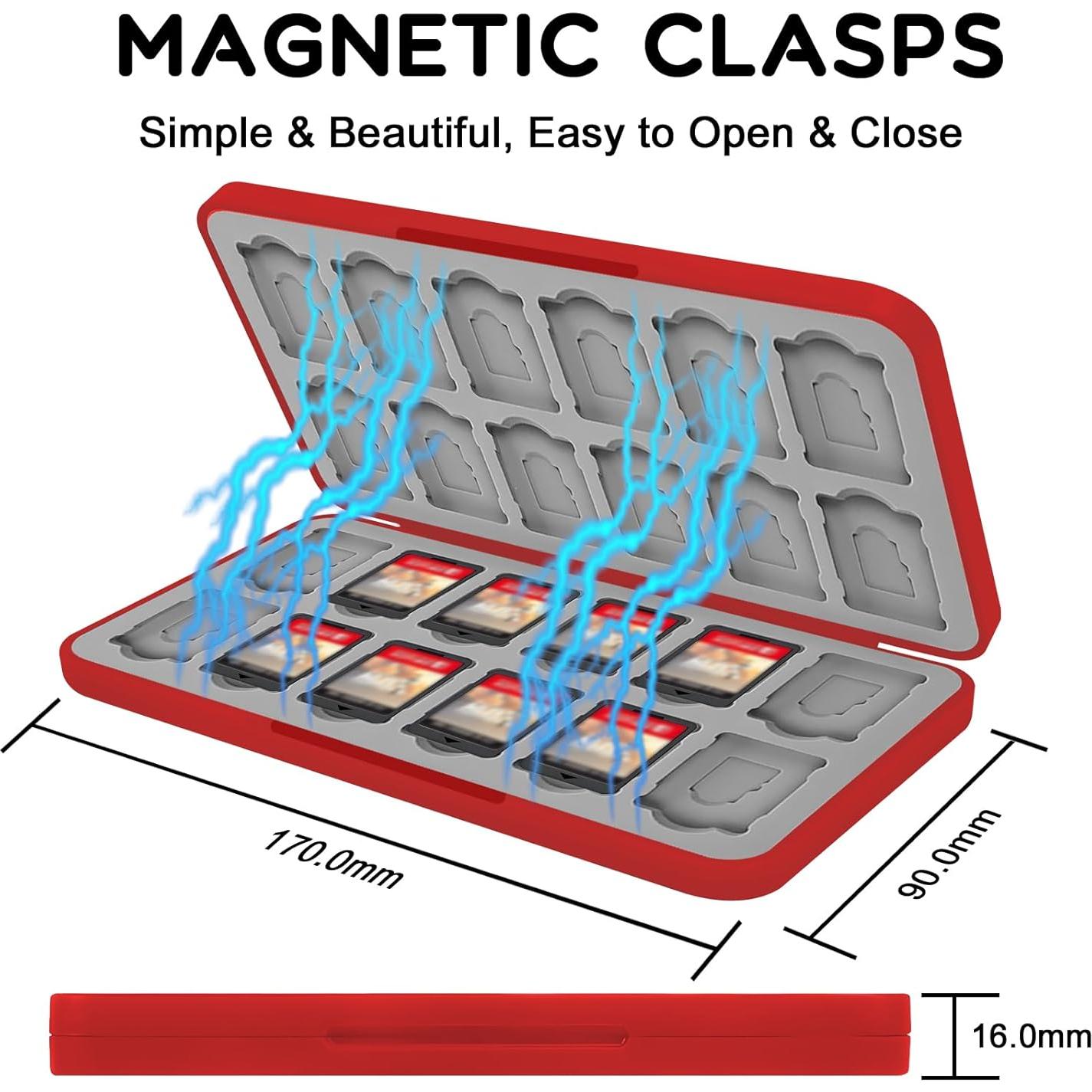 Estuche para Juegos Nintendo Switch AMOACCESSORIES Negro