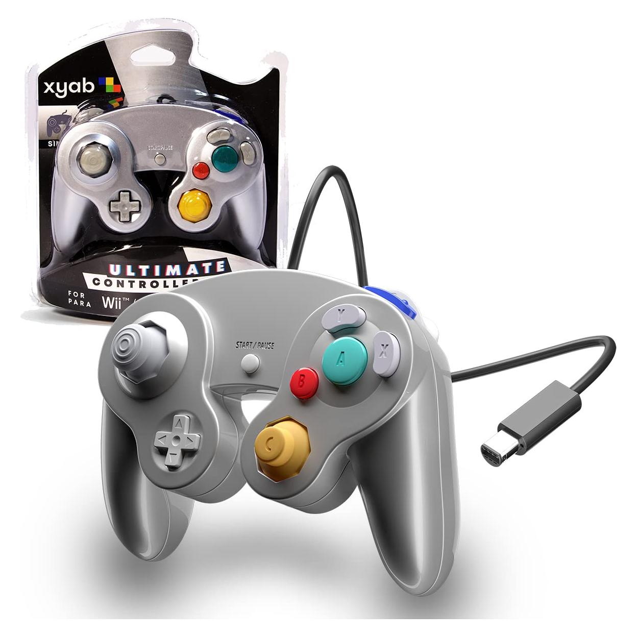 Controlador Joystick XYAB para Nintendo GameCube - Plata