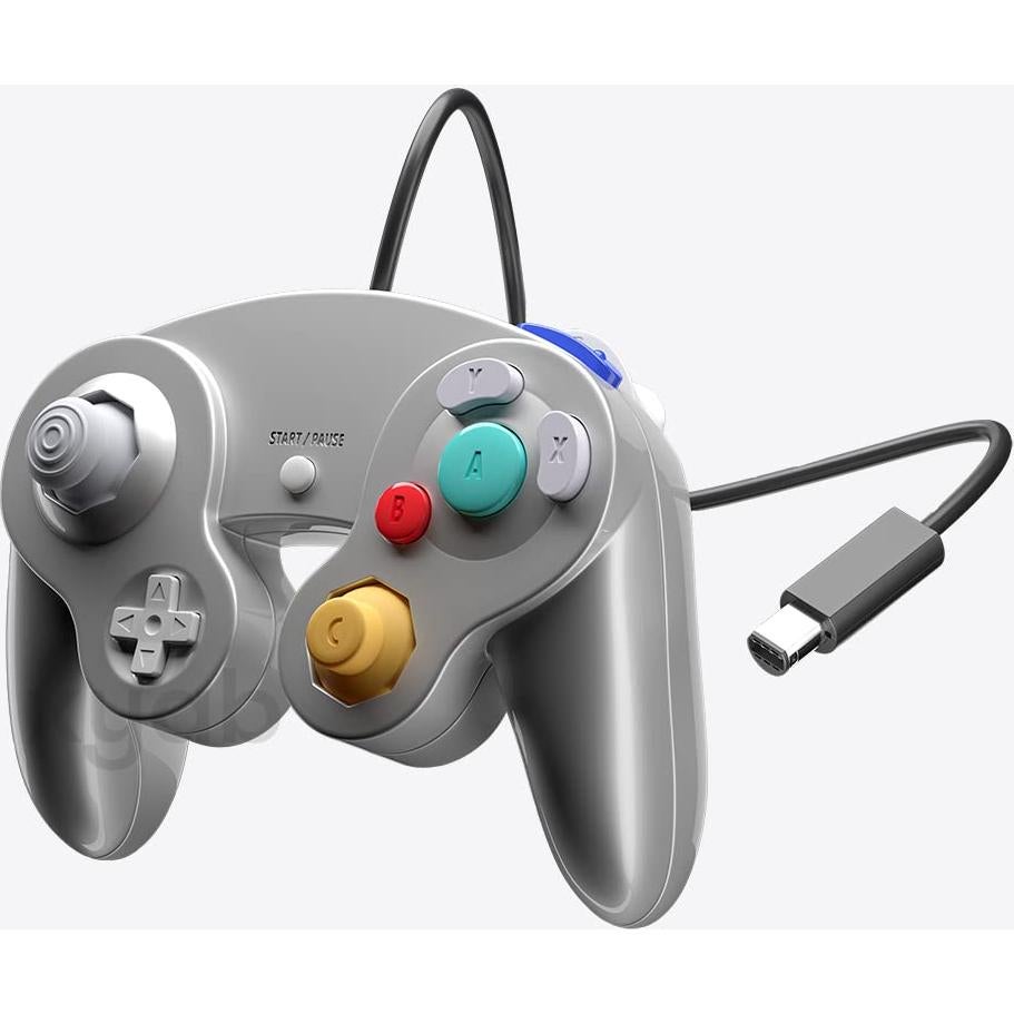 Controlador Joystick XYAB para Nintendo GameCube - Plata