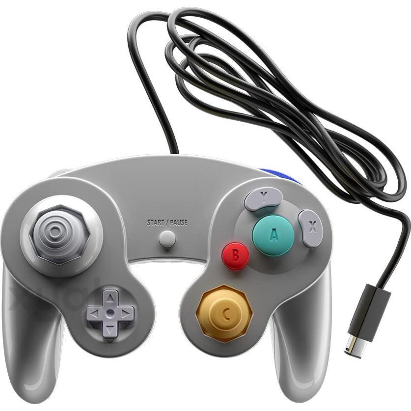 Controlador Joystick XYAB para Nintendo GameCube - Plata