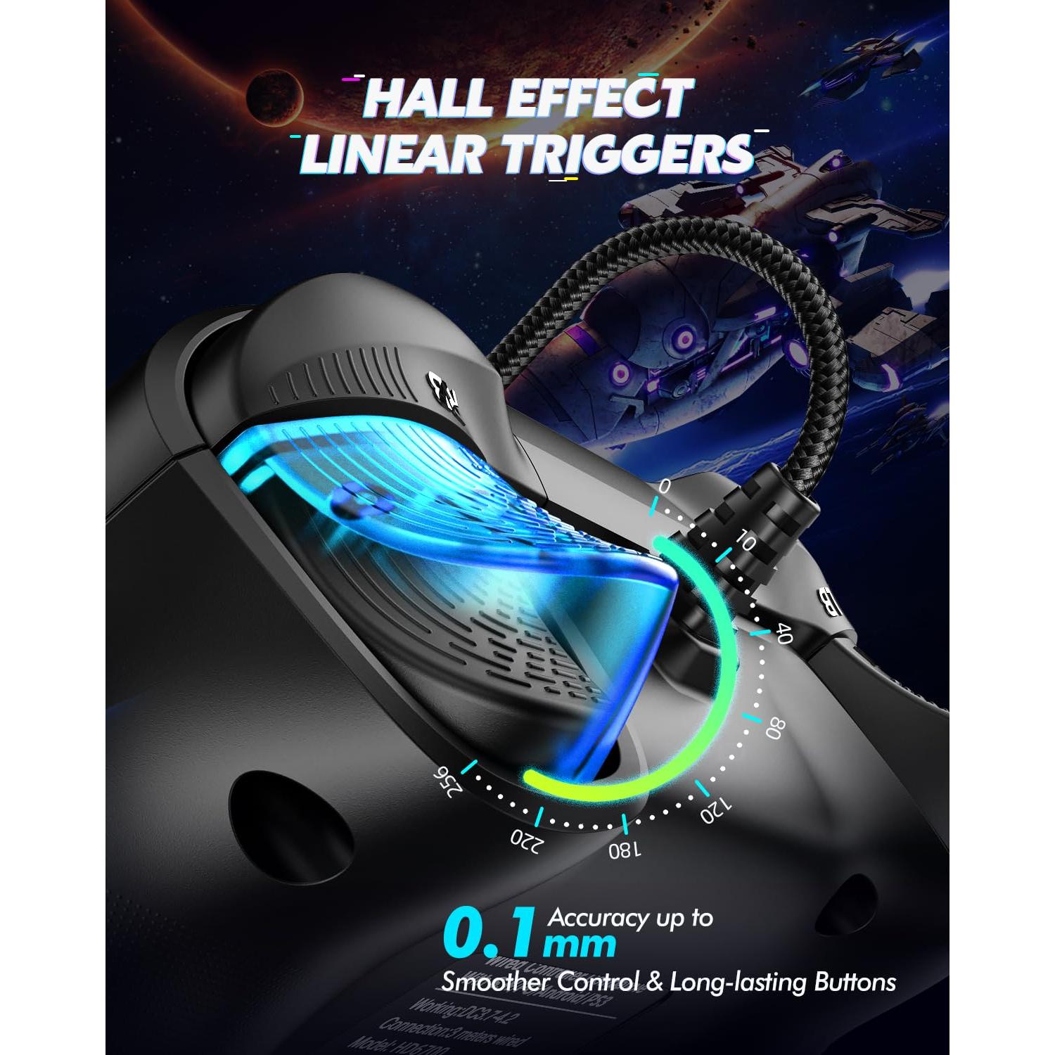 Controlador de Juego Con Cable UNIHOW para PC y Switch