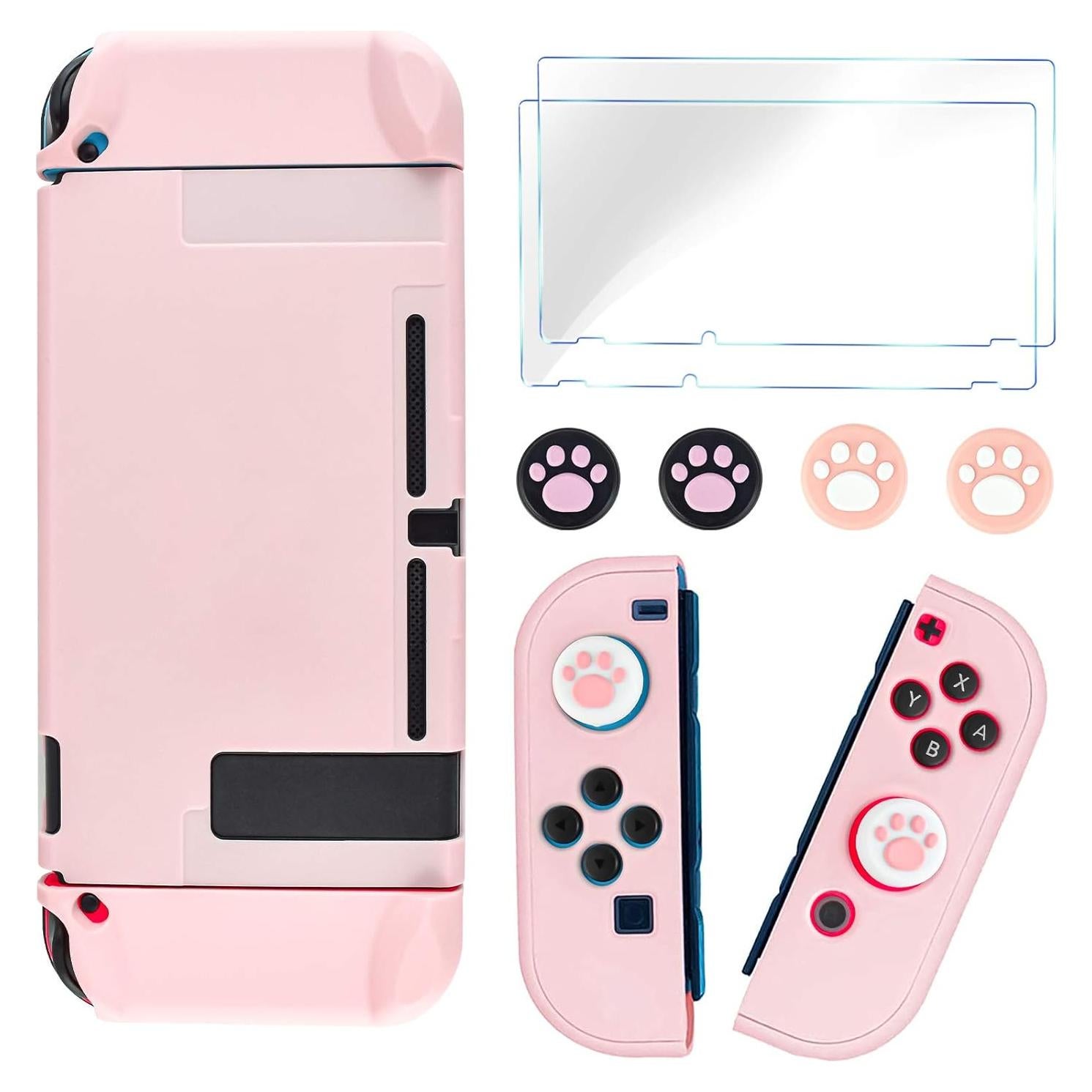 Funda Protectora DLseego para Nintendo Switch Rosa