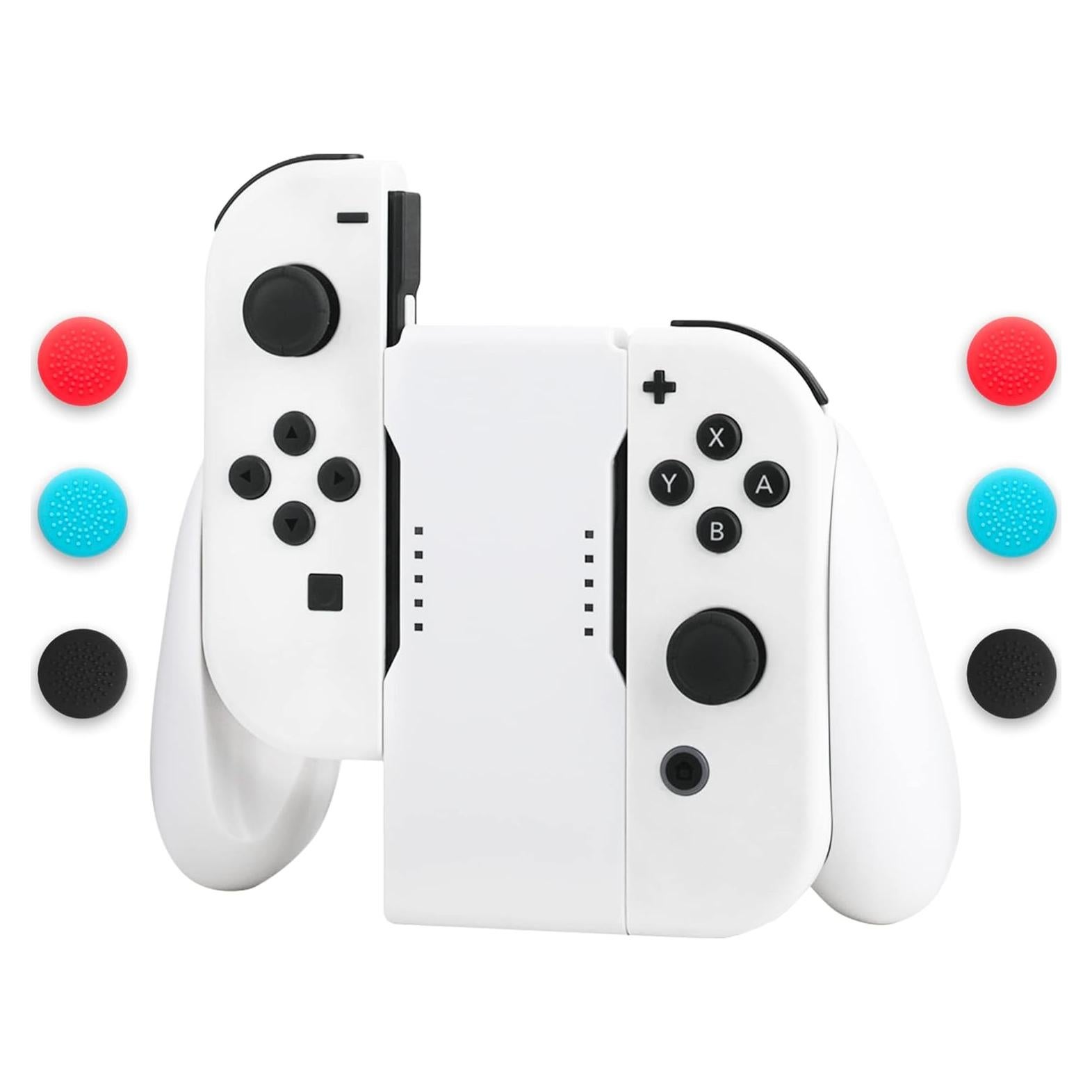 Agarre de Carga Joycon GLDRAM para Nintendo Switch - Blanco