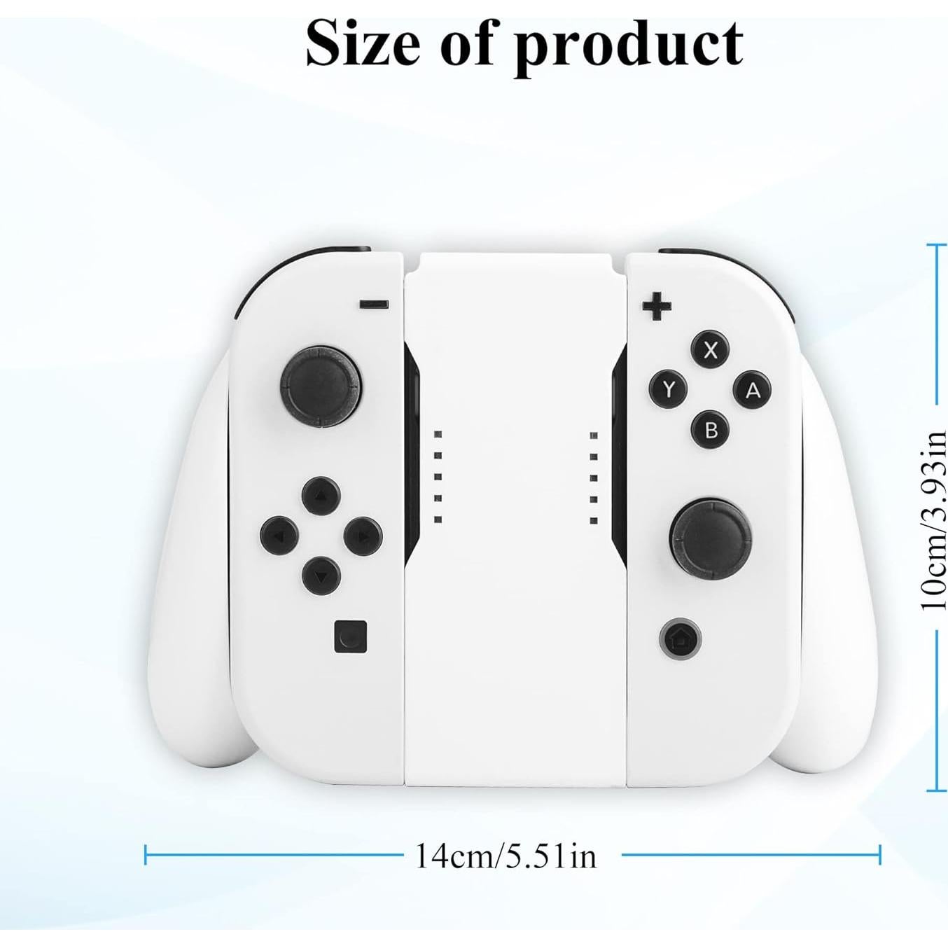 Agarre de Carga Joycon GLDRAM para Nintendo Switch - Blanco