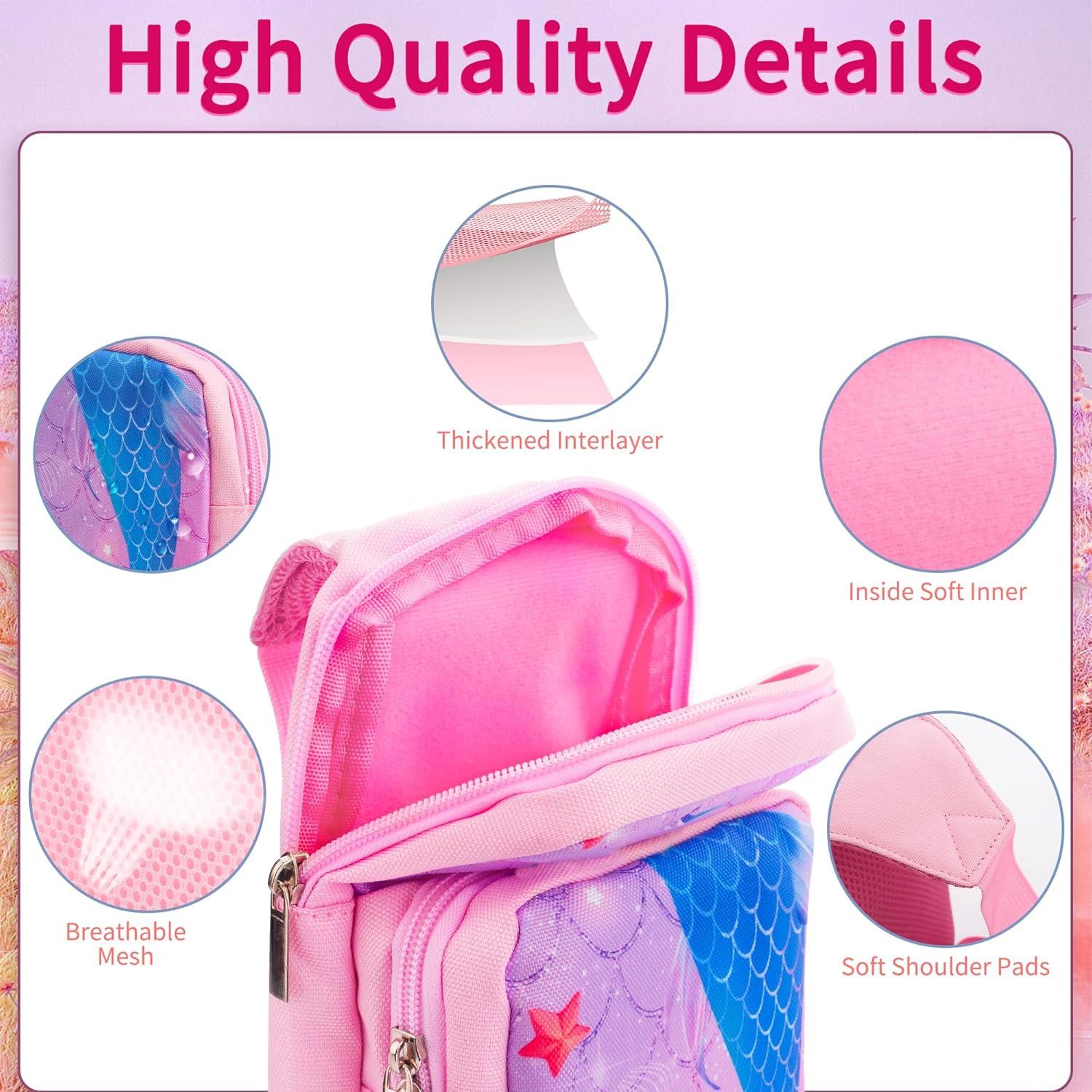 Bolsa de Viaje GLDRAM Sirena para Nintendo Switch Lite y OLED