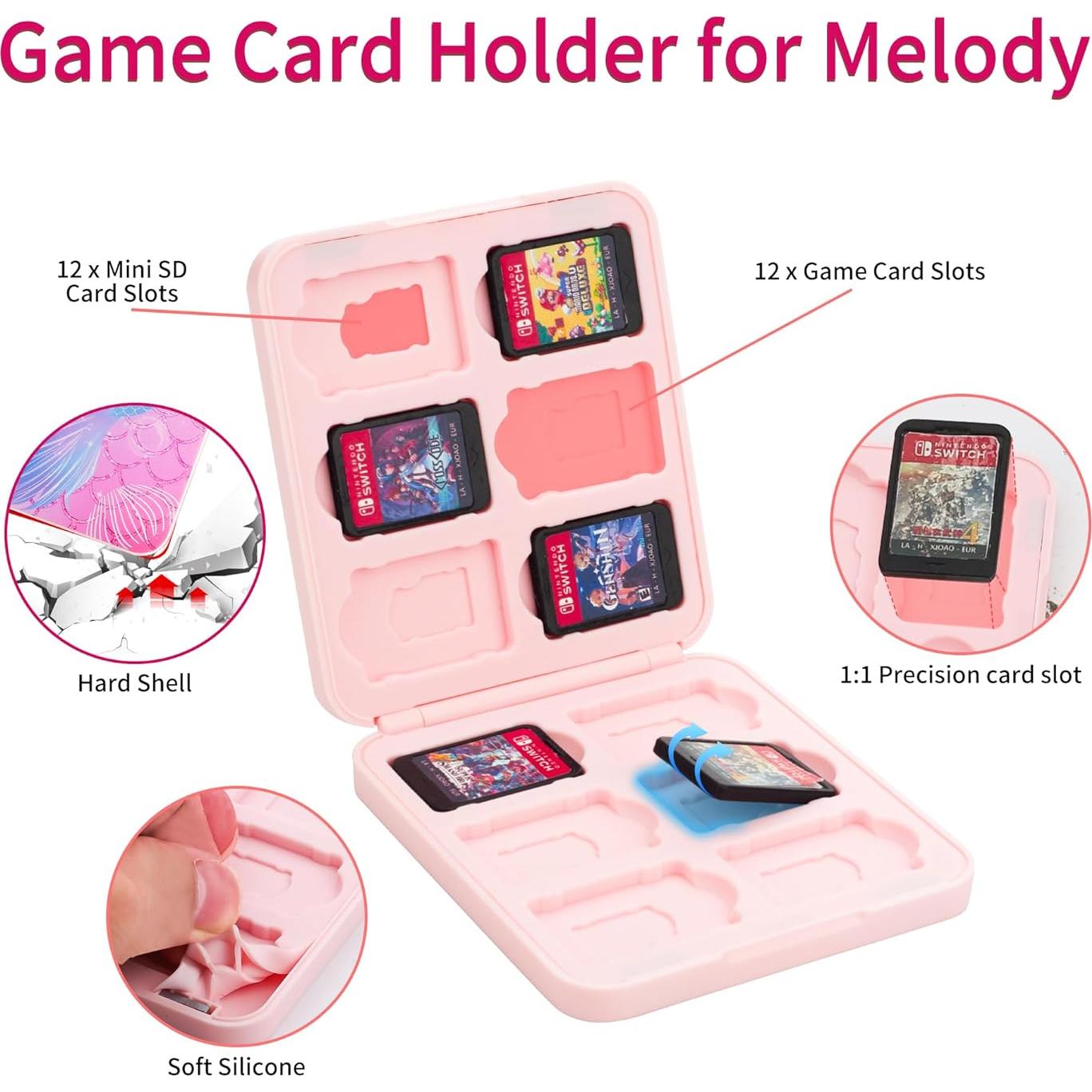 Bolsa de Viaje GLDRAM Sirena para Nintendo Switch Lite y OLED