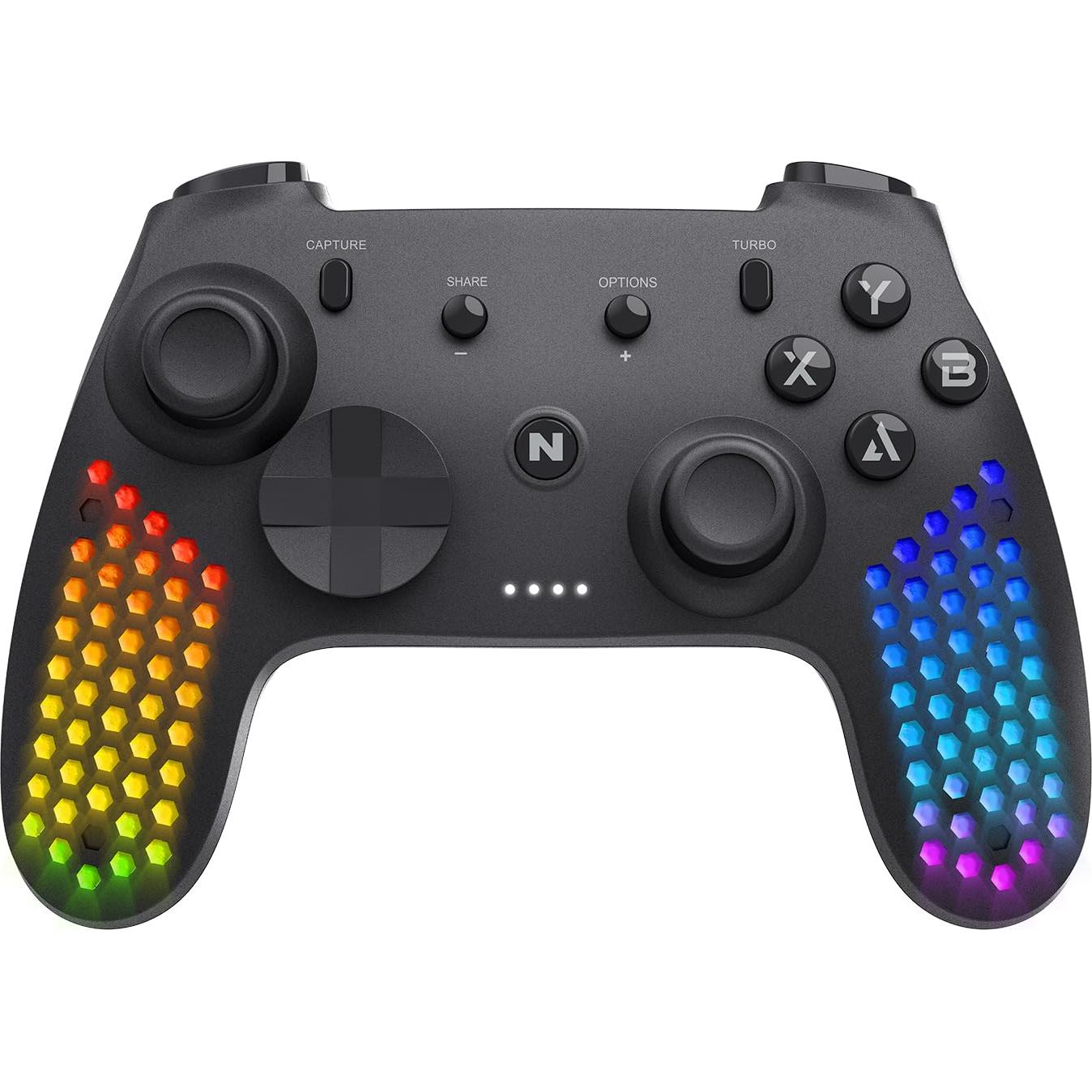 Controlador Nitho para PC y Switch con RGB y giroscopio