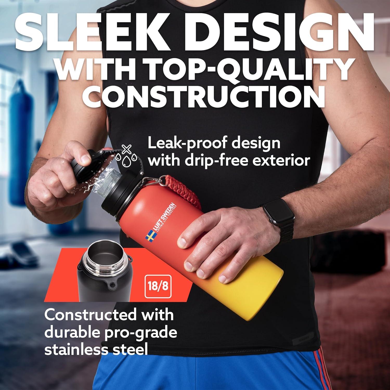 Botella de Agua Aislada LUFT SWEDEN 0.95L Acero Inoxidable