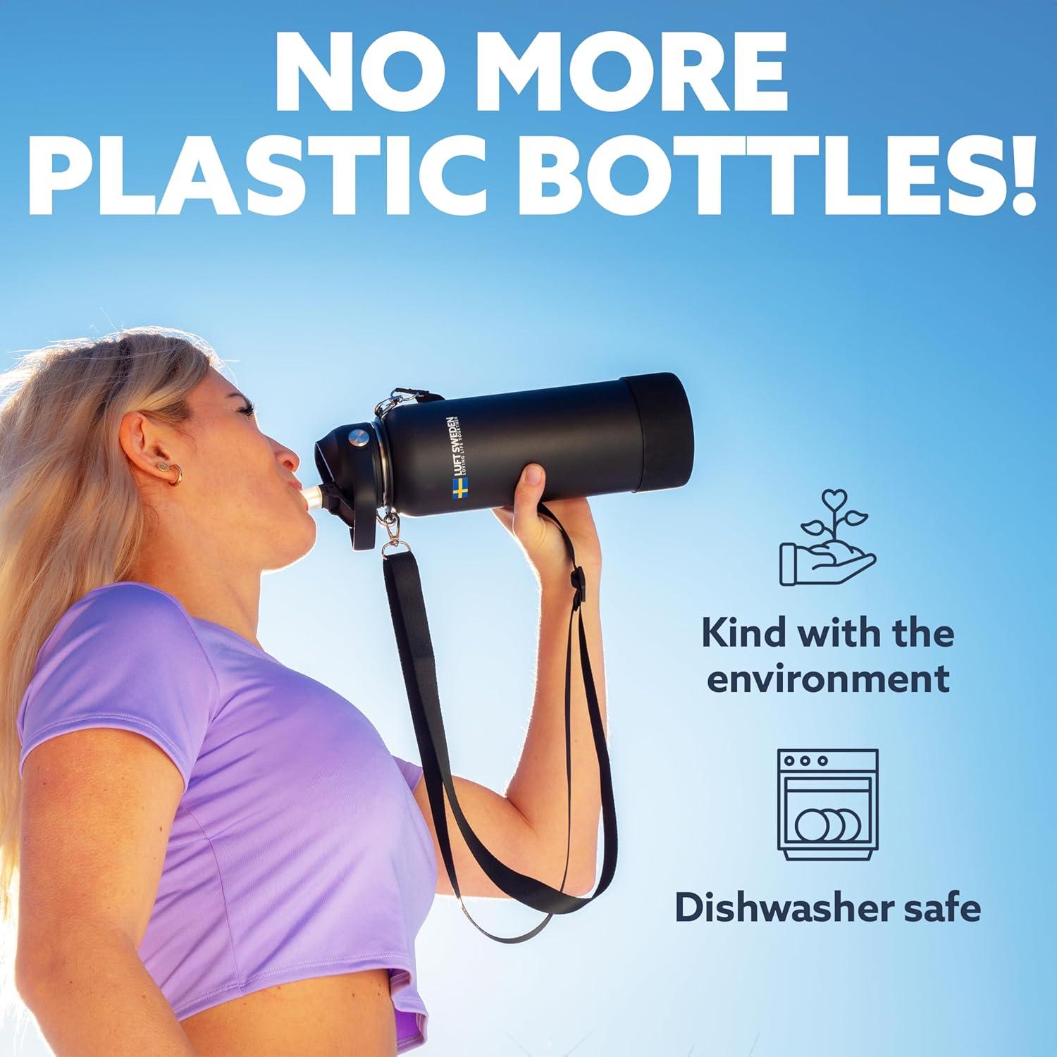 Botella de Agua Aislada LUFT SWEDEN 0.95L Acero Inoxidable