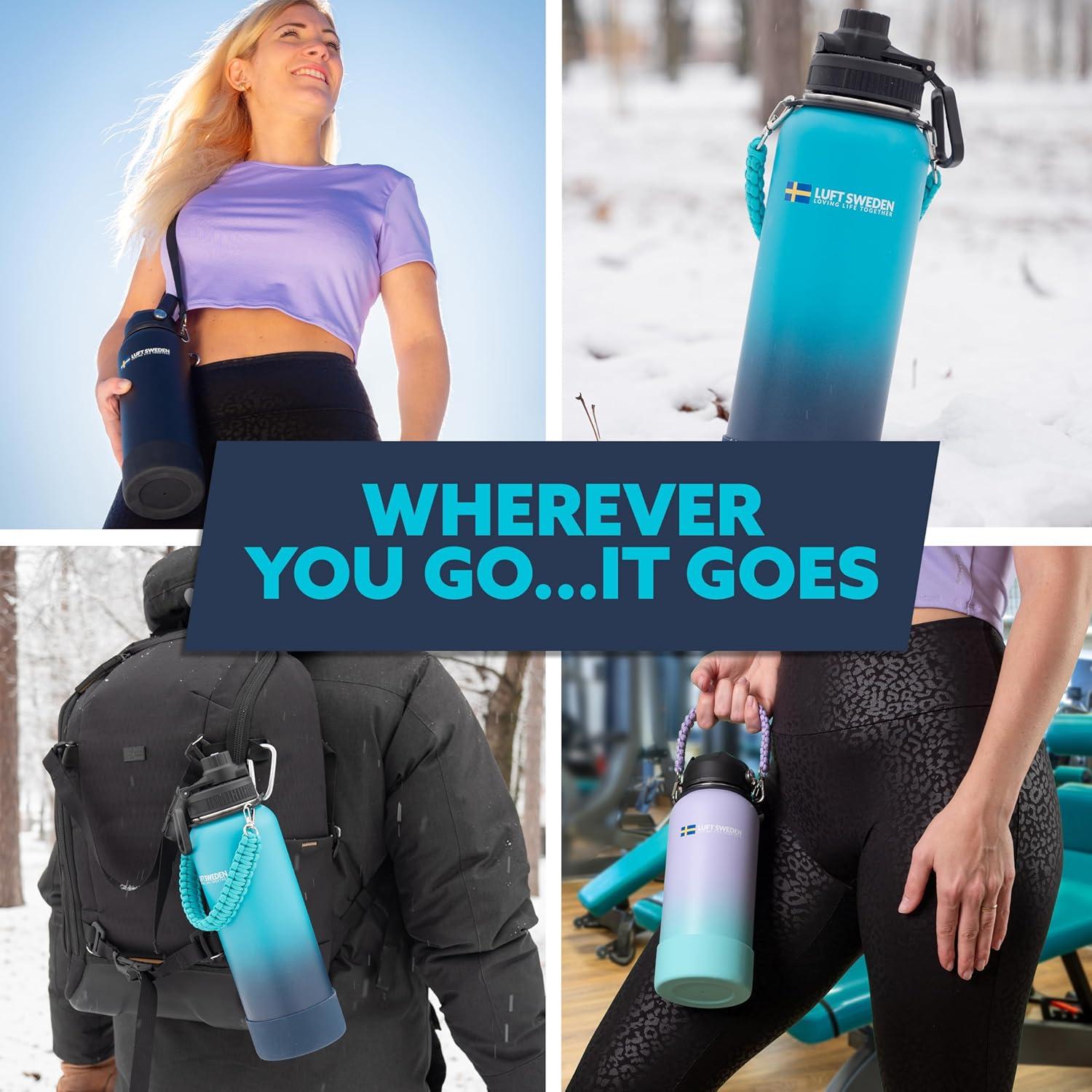 Botella de Agua Aislada LUFT SWEDEN 0.95L Acero Inoxidable