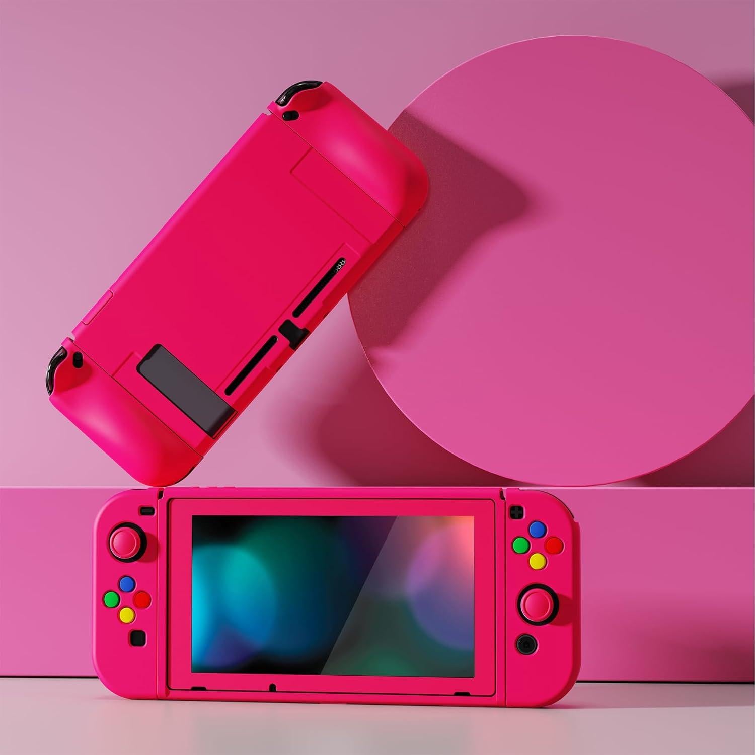 Funda Protectora PlayVital para Nintendo Switch Rosa