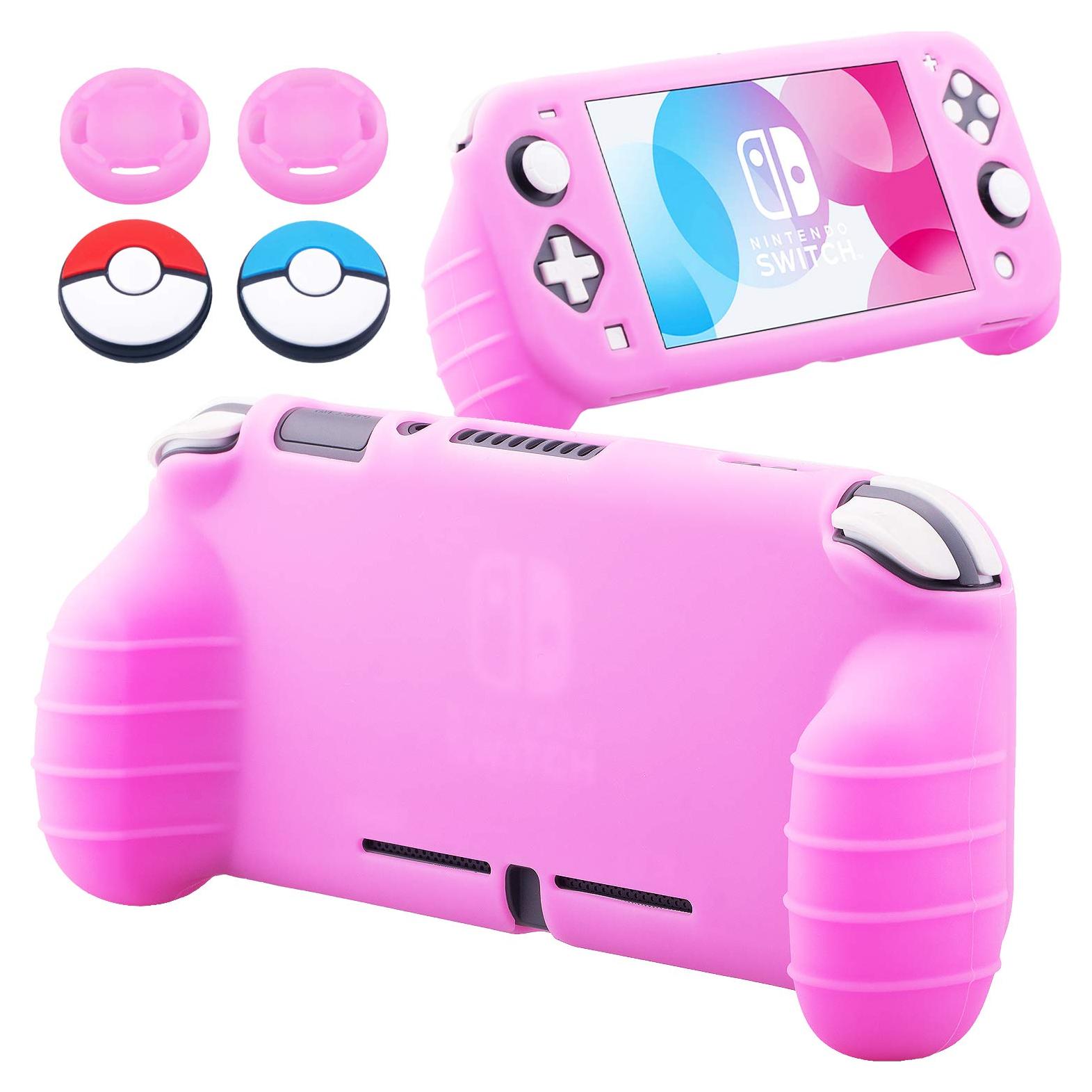 Funda de Silicona YoRHa para Nintendo Switch Lite Rosa