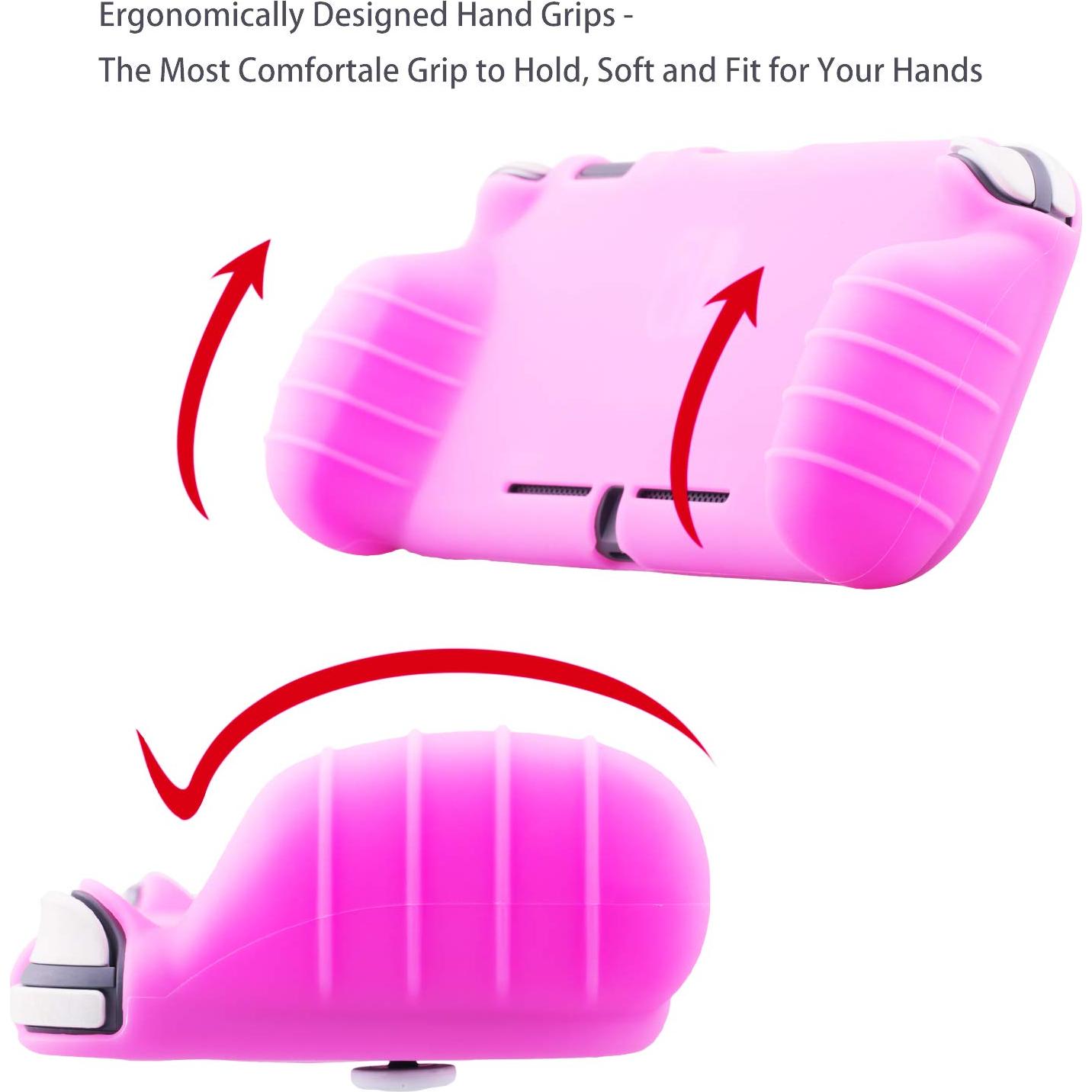 Funda de Silicona YoRHa para Nintendo Switch Lite Rosa