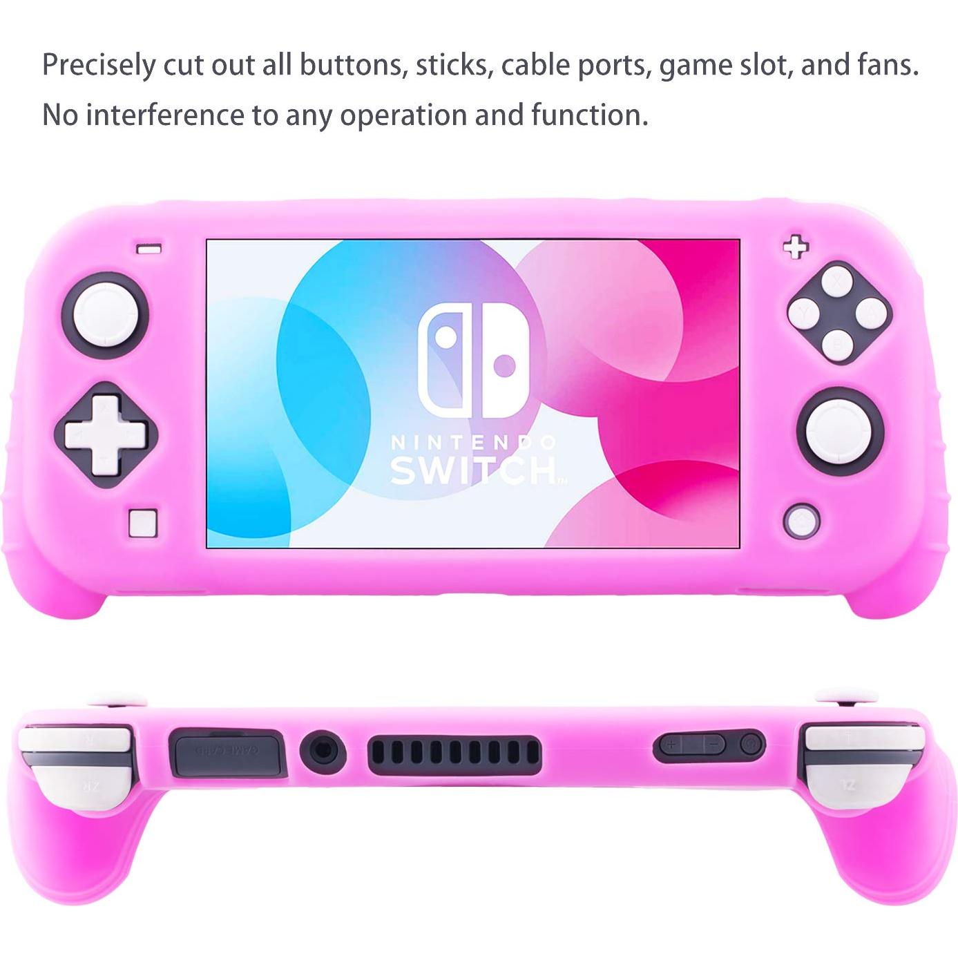 Funda de Silicona YoRHa para Nintendo Switch Lite Rosa