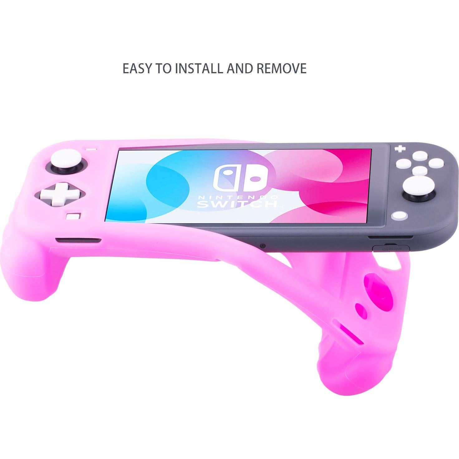 Funda de Silicona YoRHa para Nintendo Switch Lite Rosa